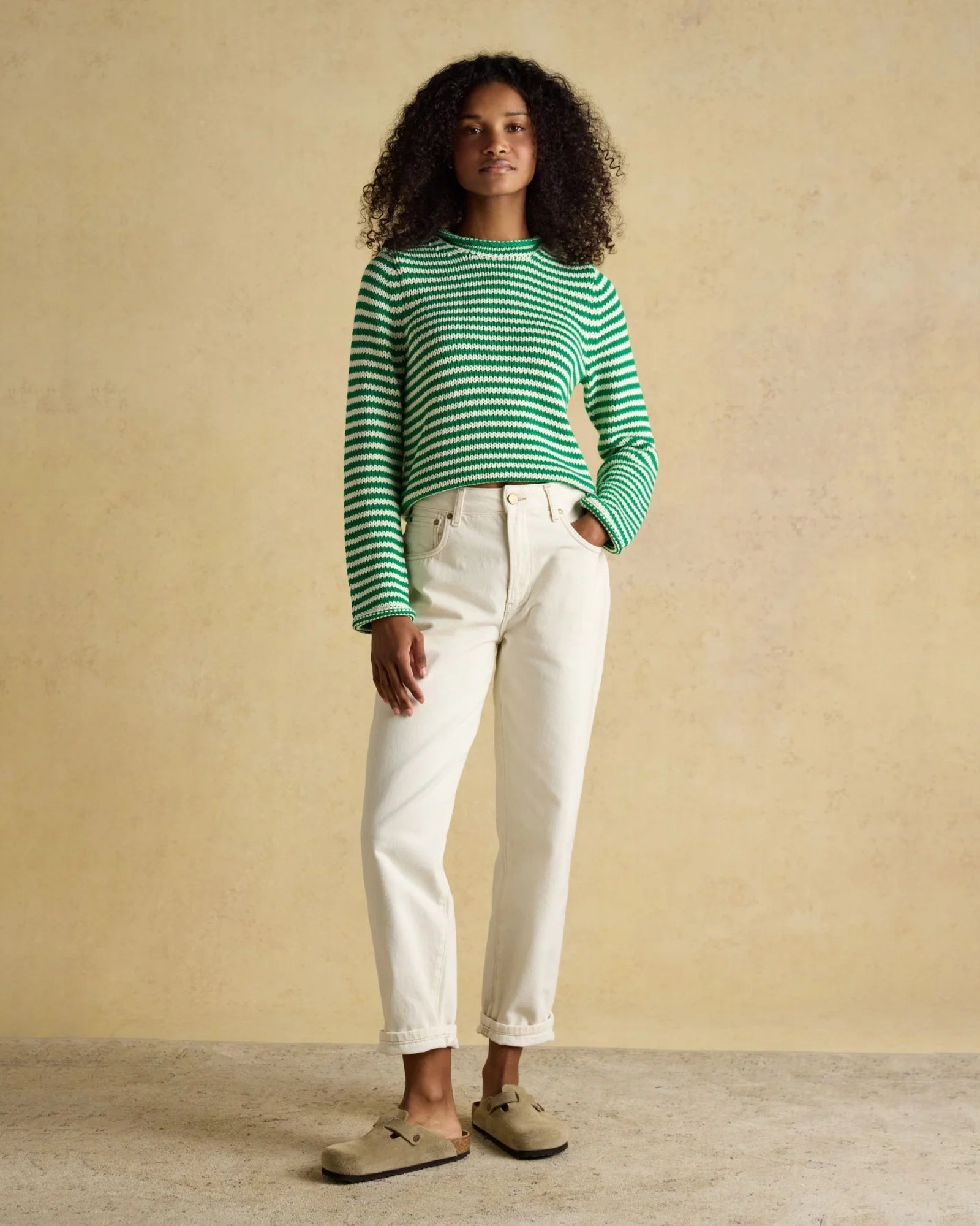 Skye Jumper - Green/White