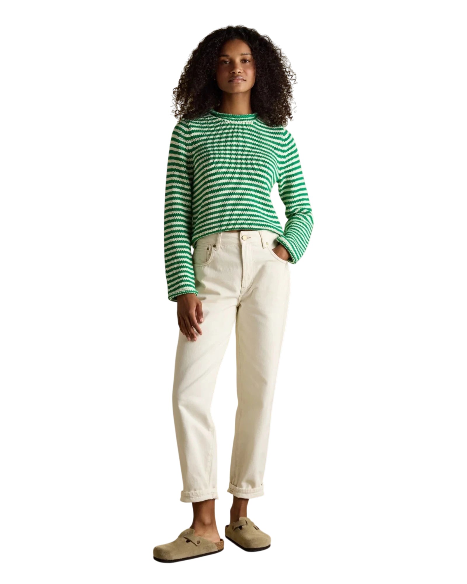 Skye Jumper - Green/White