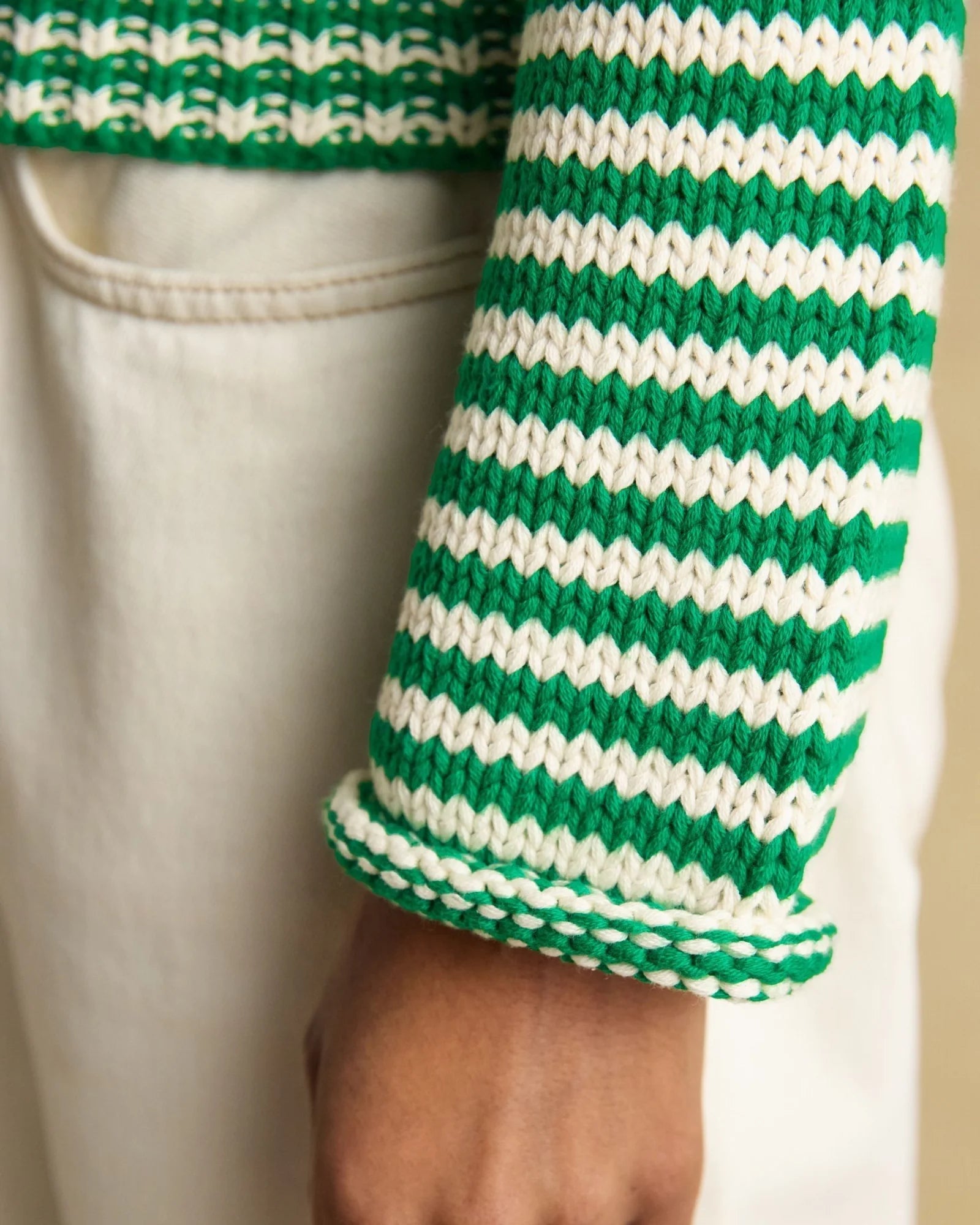 Skye Jumper - Green/White
