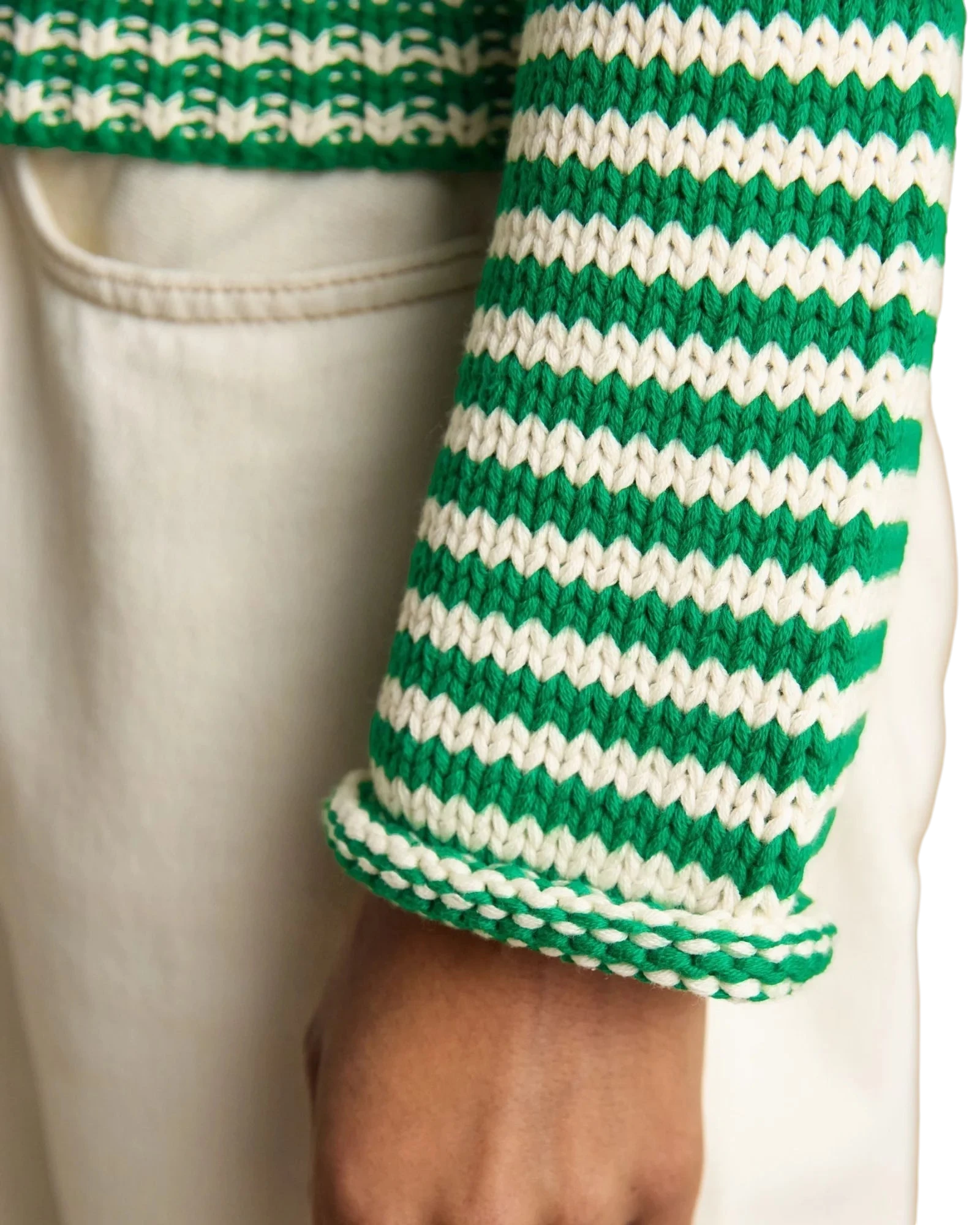 Skye Jumper - Green/White
