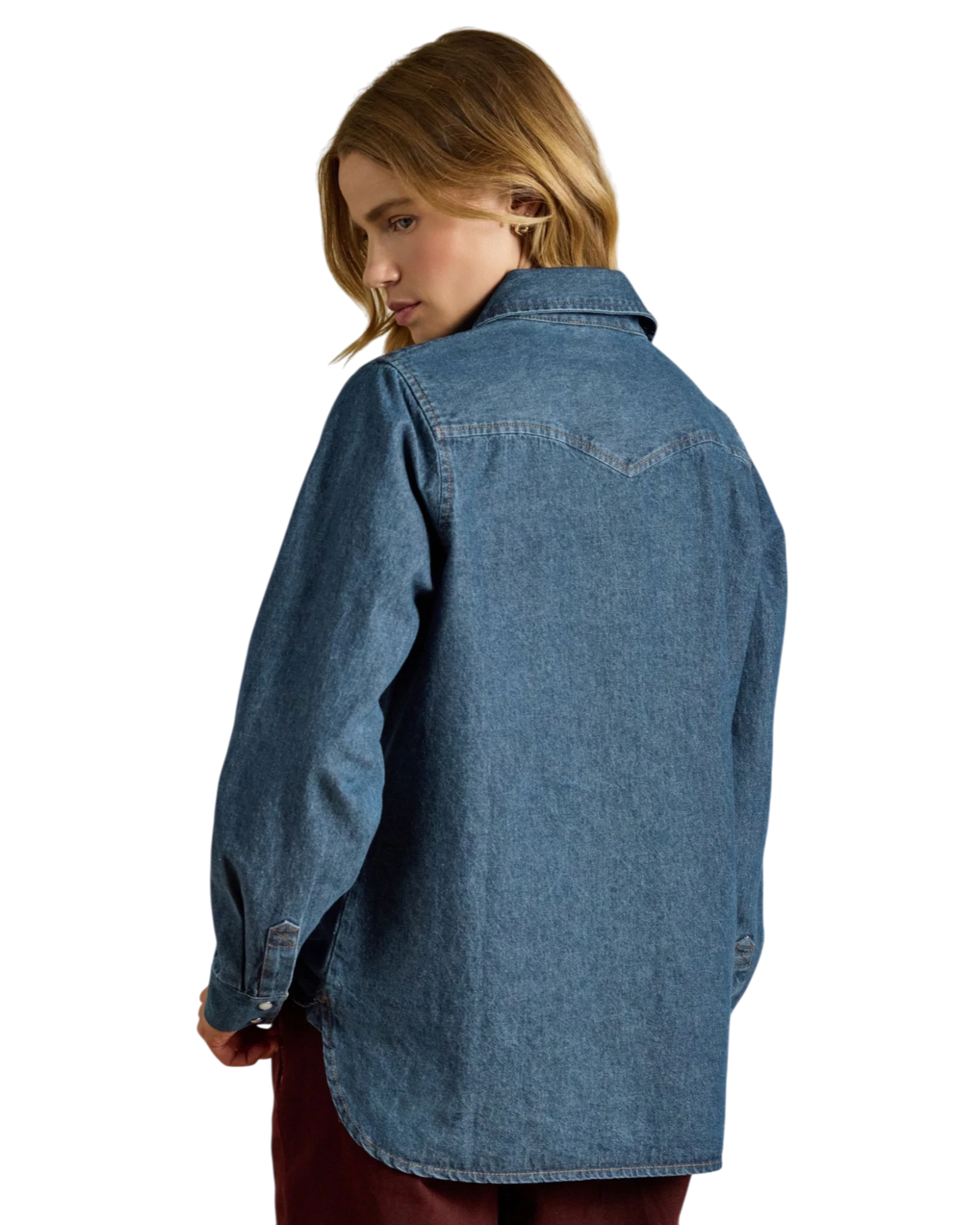 Western Shirt - Mid Wash