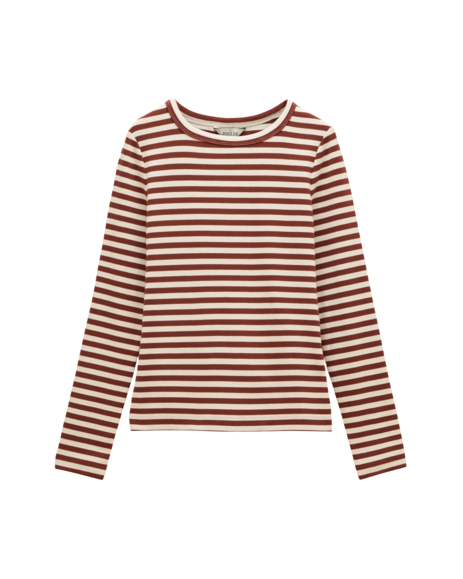 Sophie Striped Long Sleeve Top - Russet