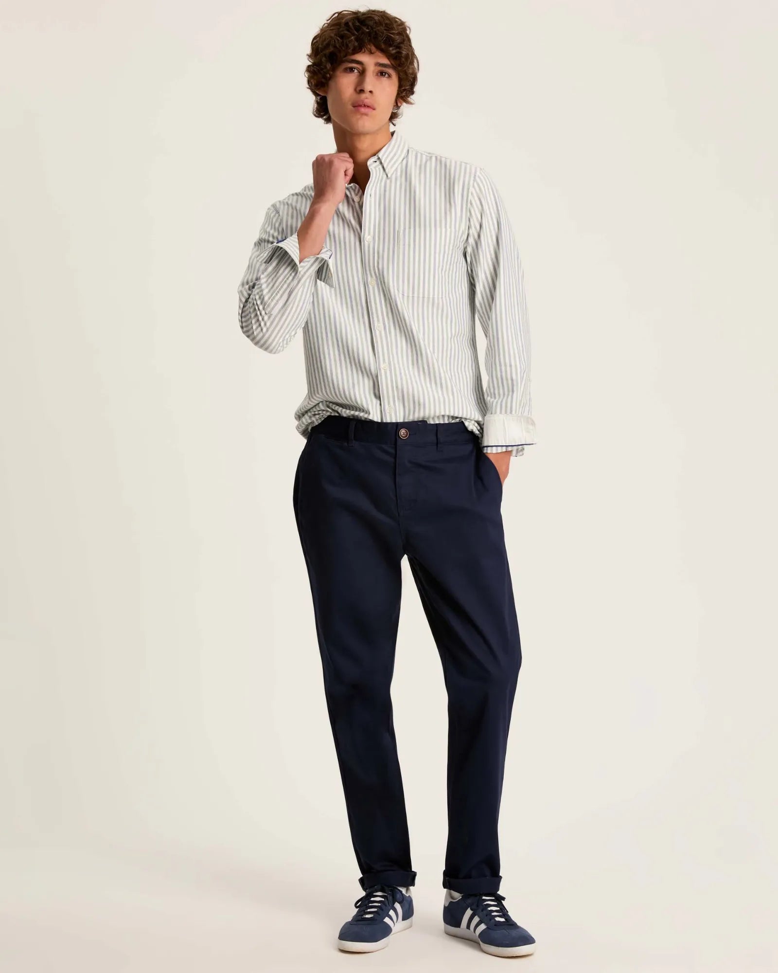 Stamford Navy Blue Slim Fit Chinos