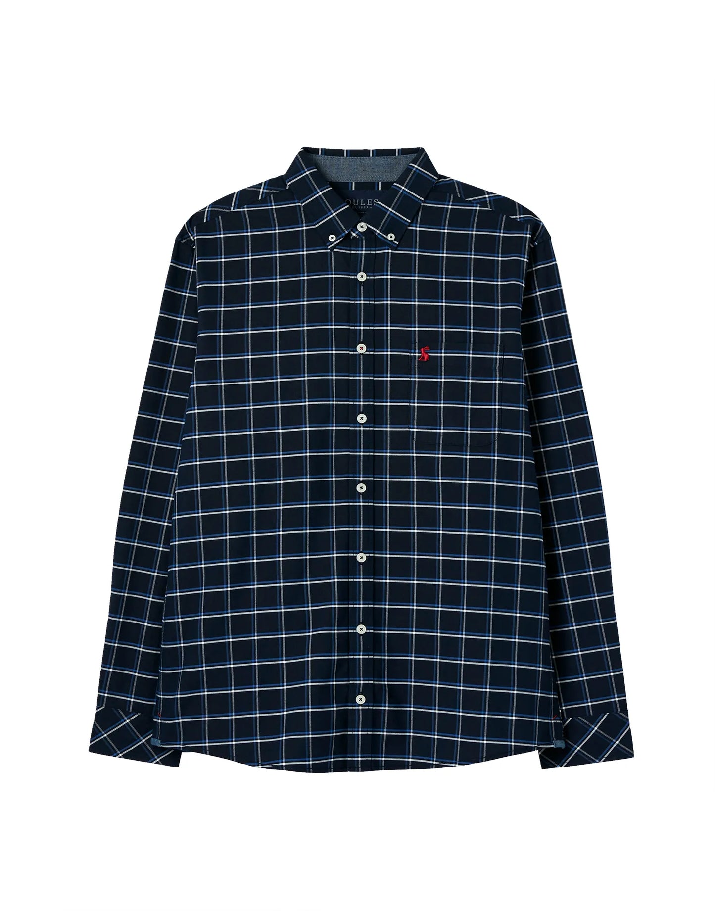 Welford Classic Fit Check Shirt - Navy Blue Check
