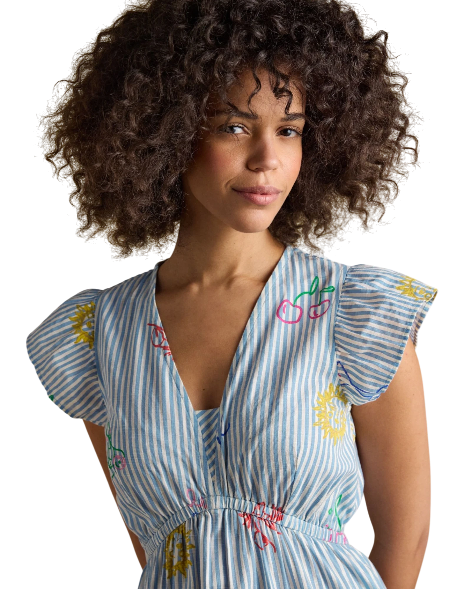 Winnie Dress - Blue/White