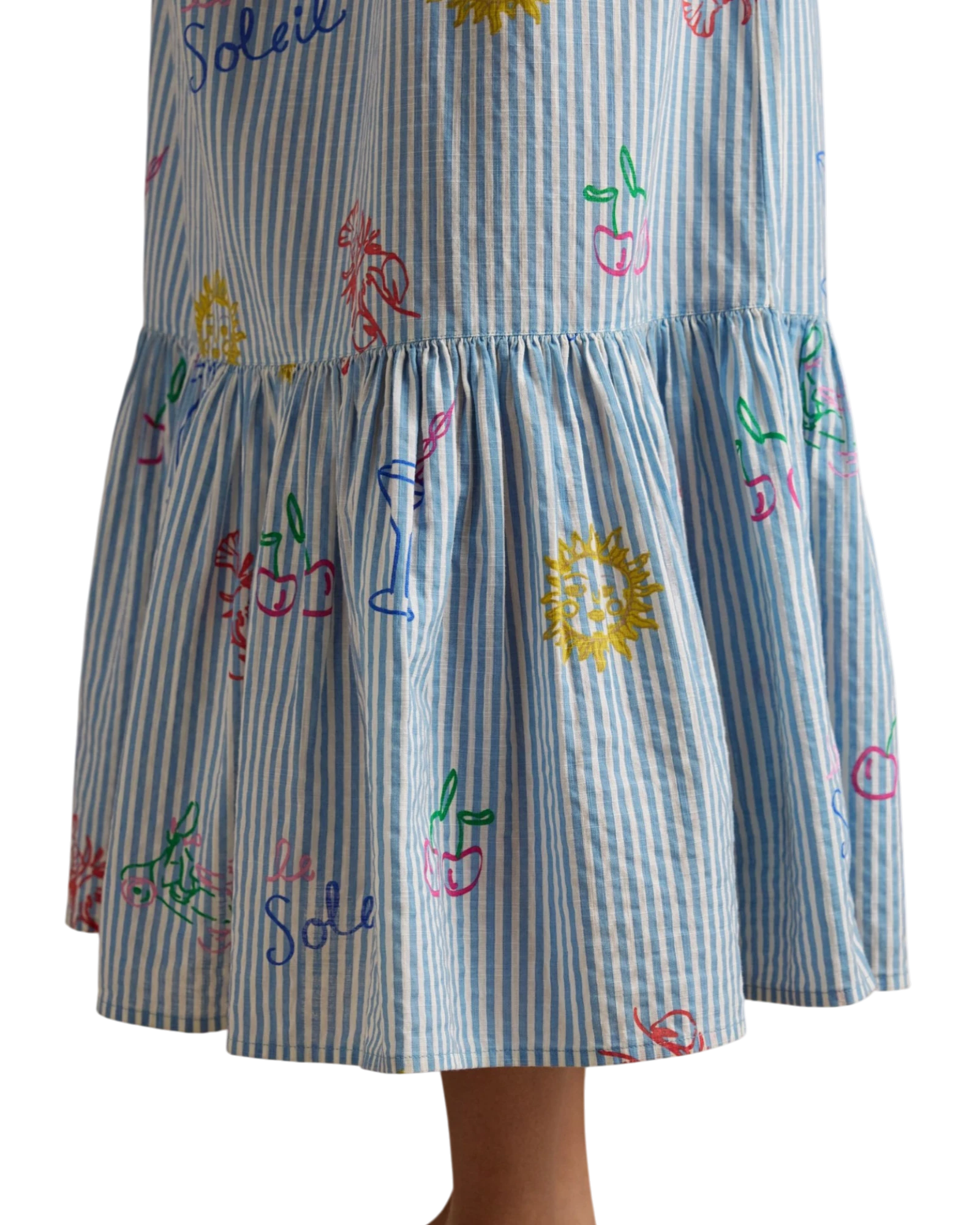 Winnie Dress - Blue/White