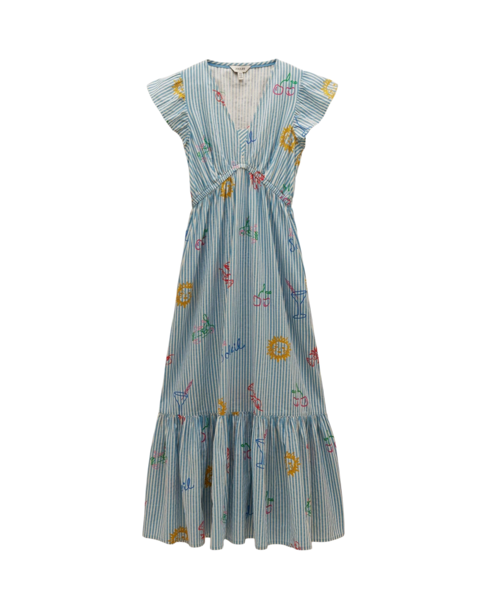 Winnie Dress - Blue/White