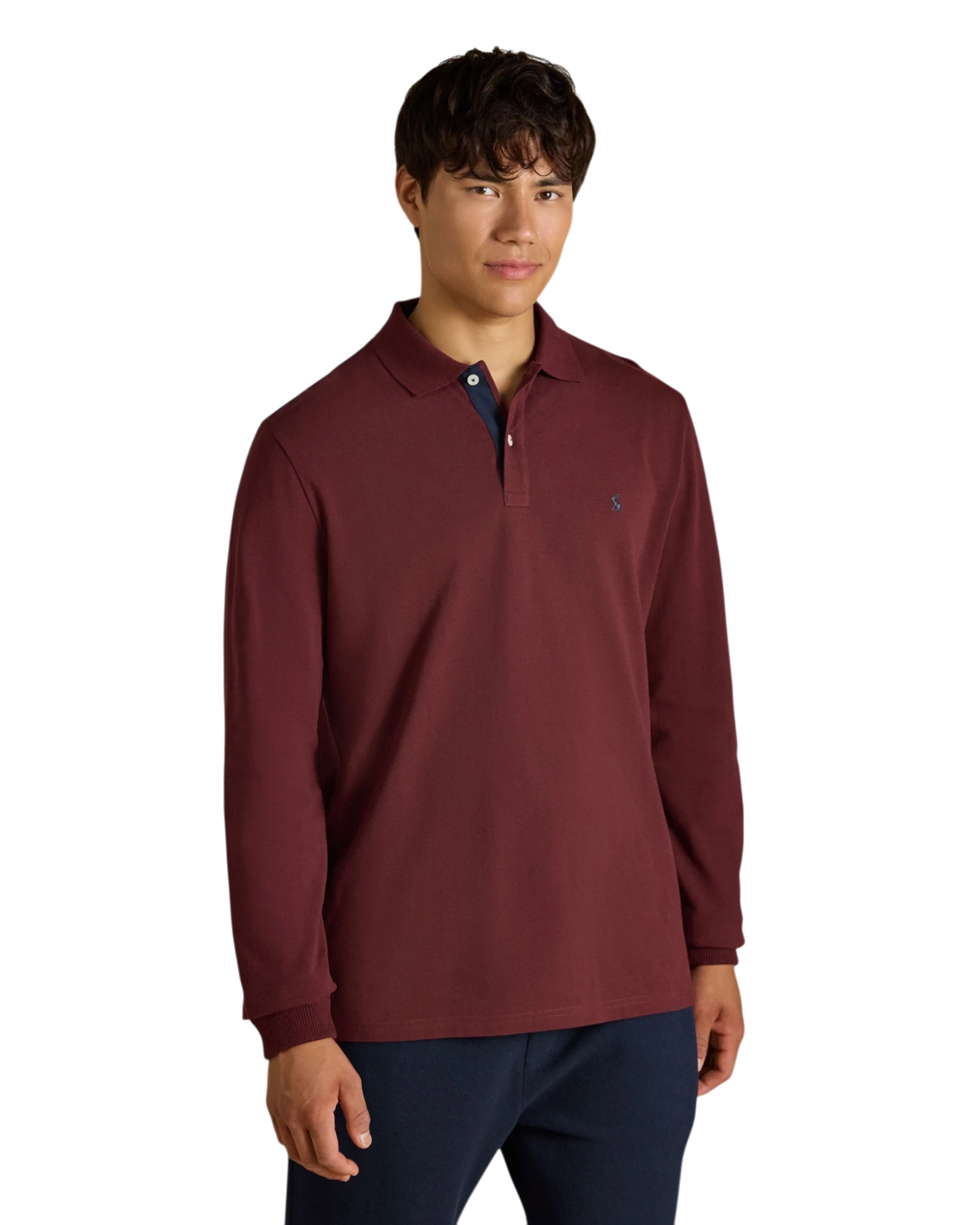 Woody Long Sleeve Polo Shirt - Burgundy