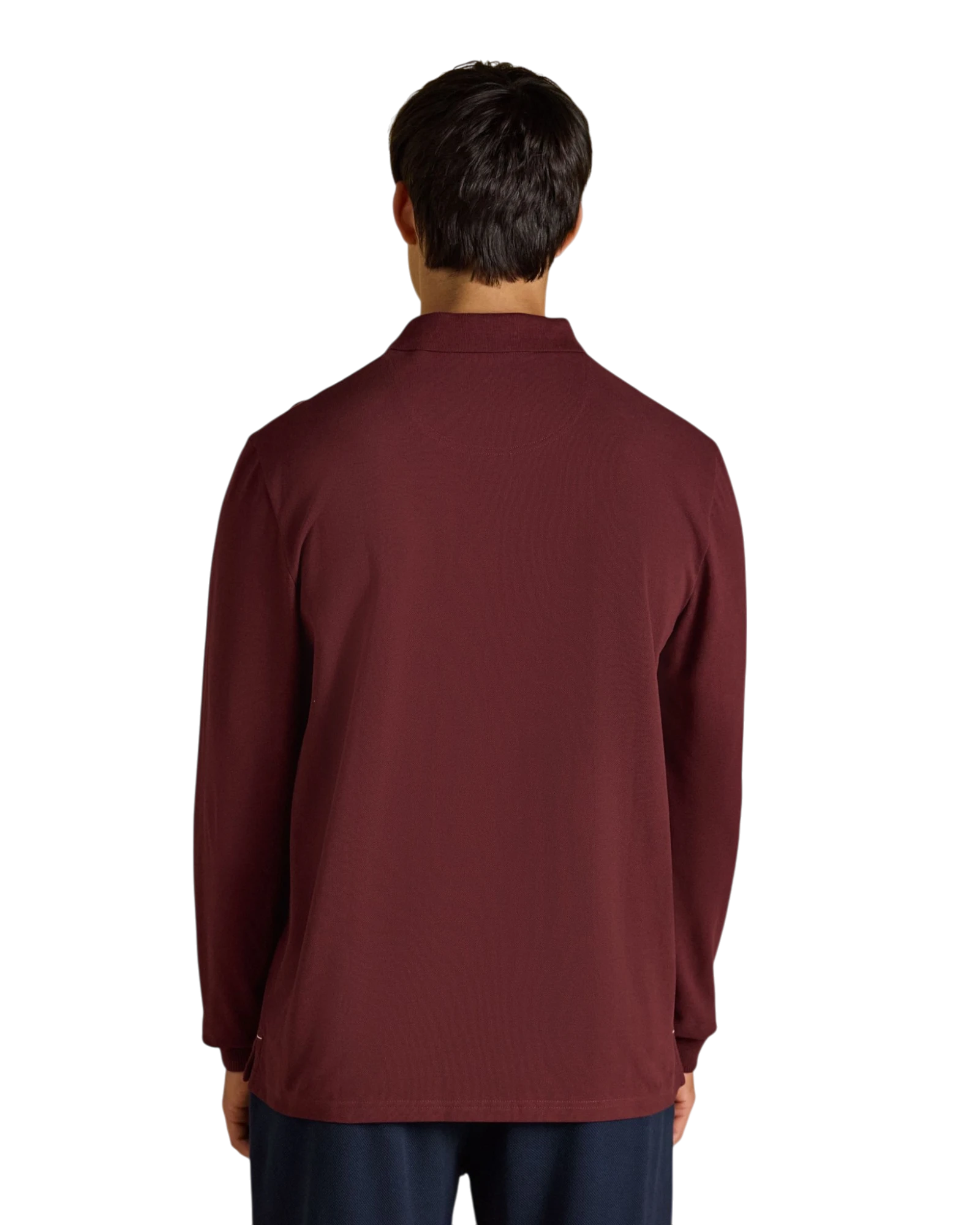 Woody Long Sleeve Polo Shirt - Burgundy