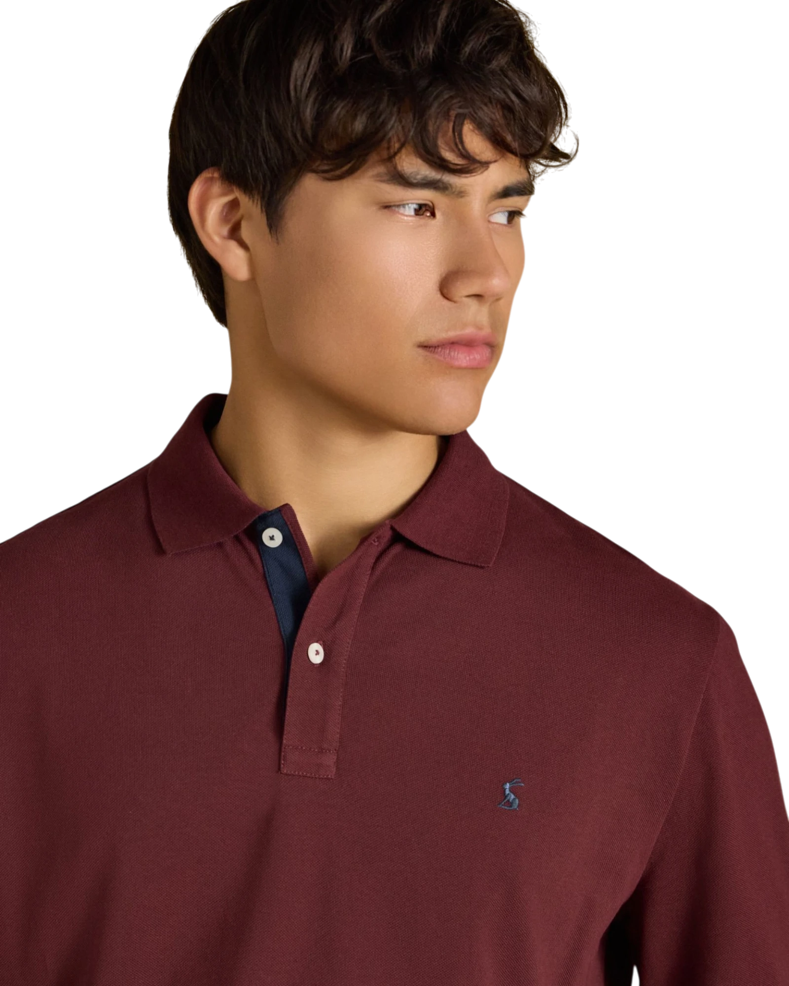 Woody Long Sleeve Polo Shirt - Burgundy