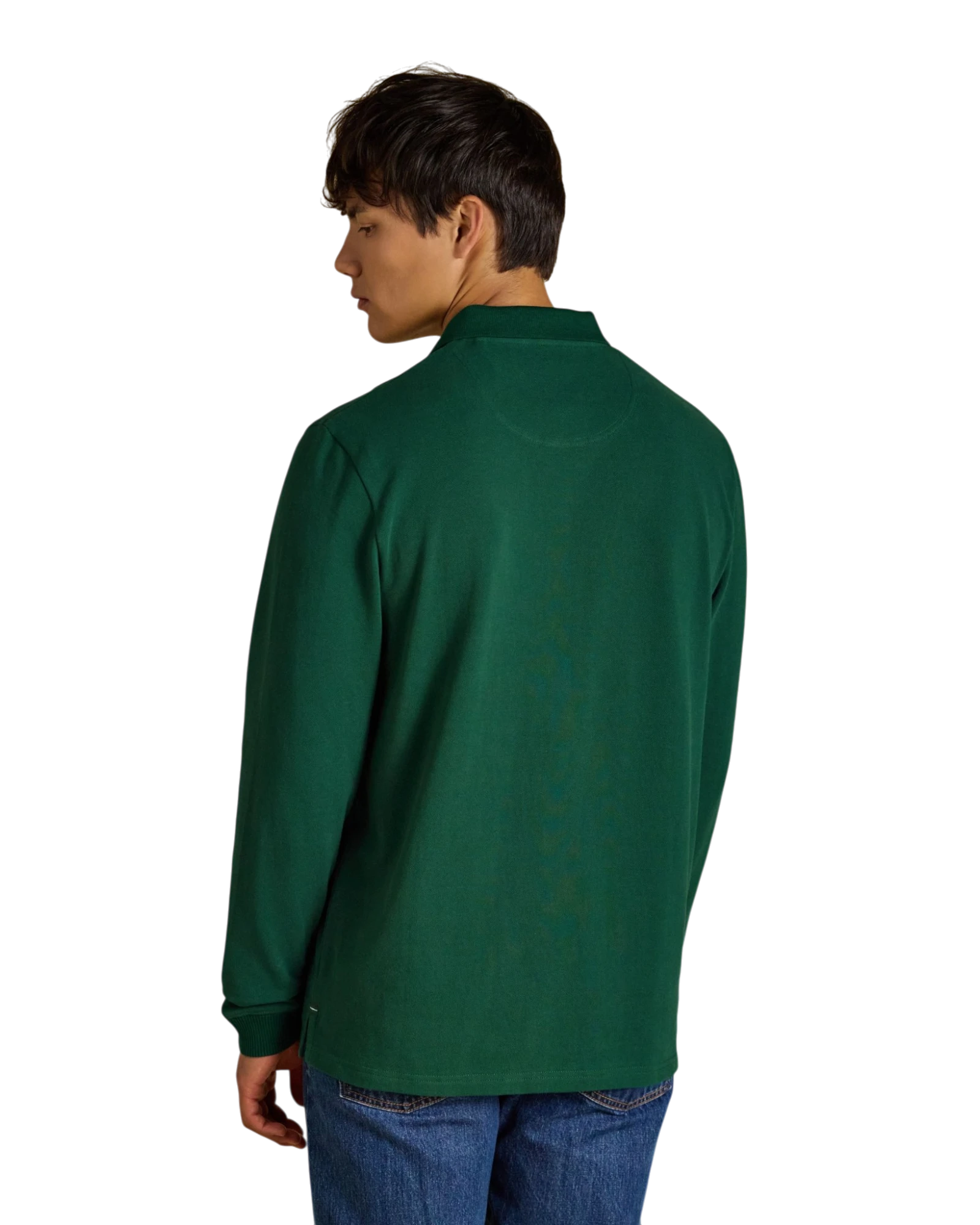 Woody Long Sleeve Polo Shirt - Dark Green