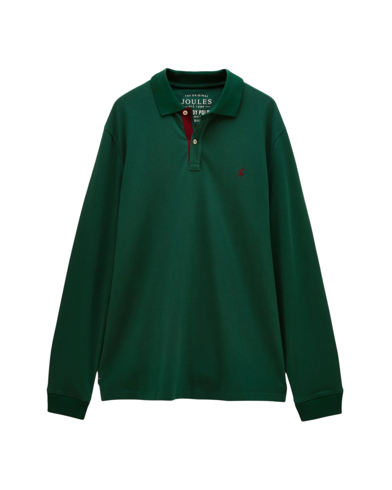 Woody Long Sleeve Polo Shirt - Dark Green