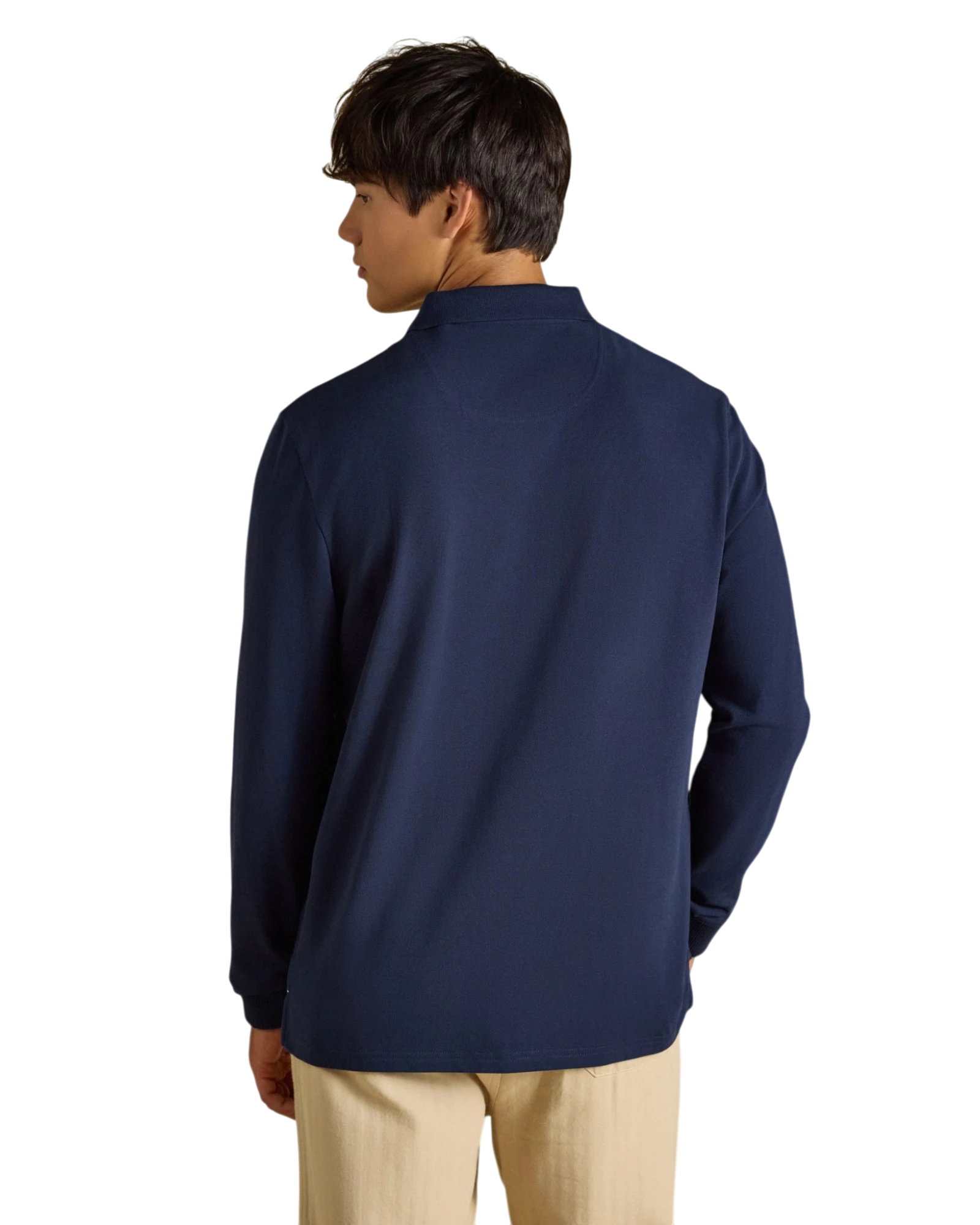 Woody Long Sleeve Polo Shirt - Navy