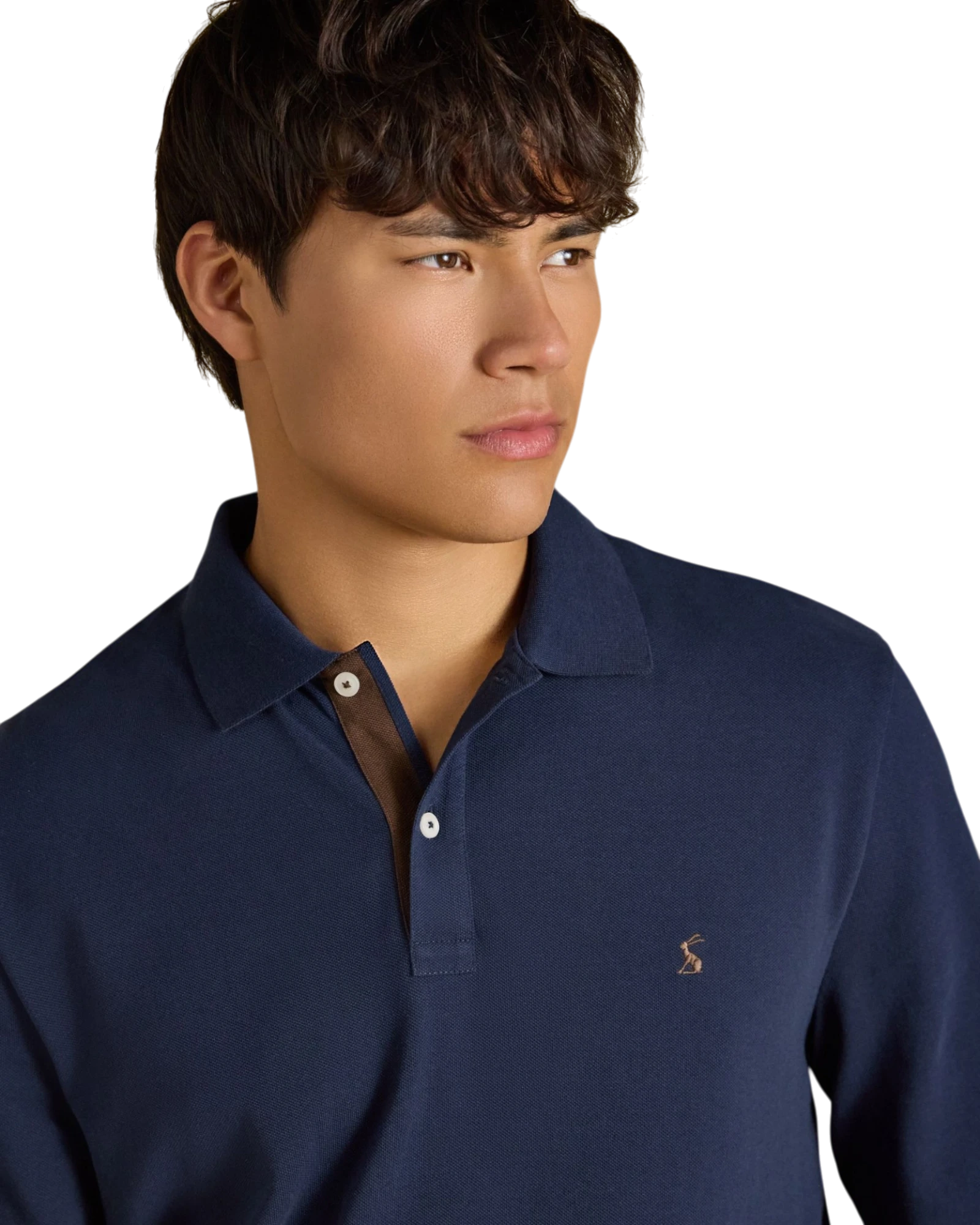 Woody Long Sleeve Polo Shirt - Navy