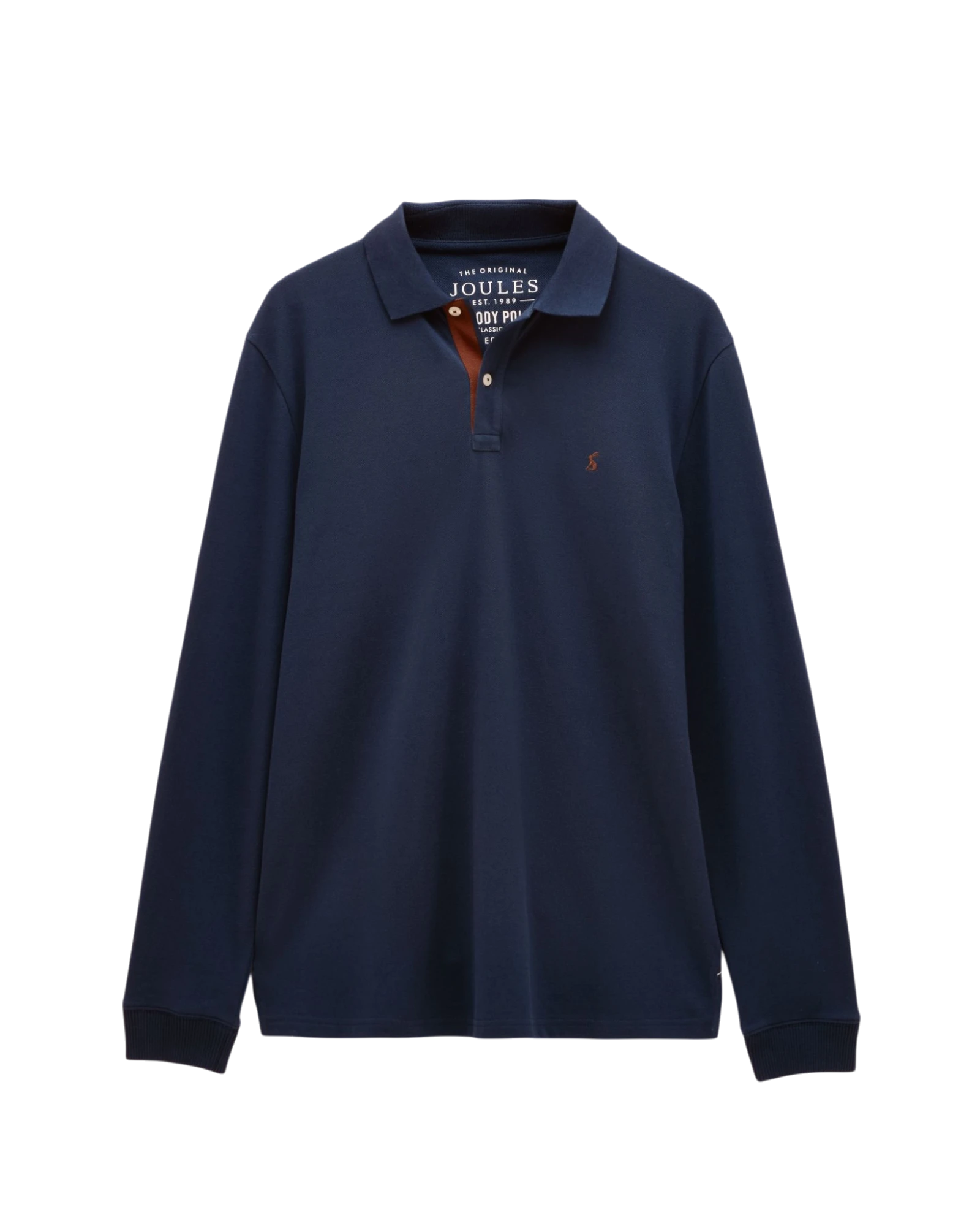 Woody Long Sleeve Polo Shirt - Navy