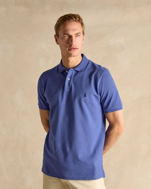 Joules Woody Classic Fit Polo Shirt Deep Blue Beacon
