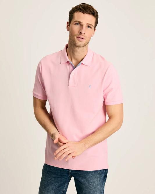 Woody Light Pink Cotton Polo Shirt