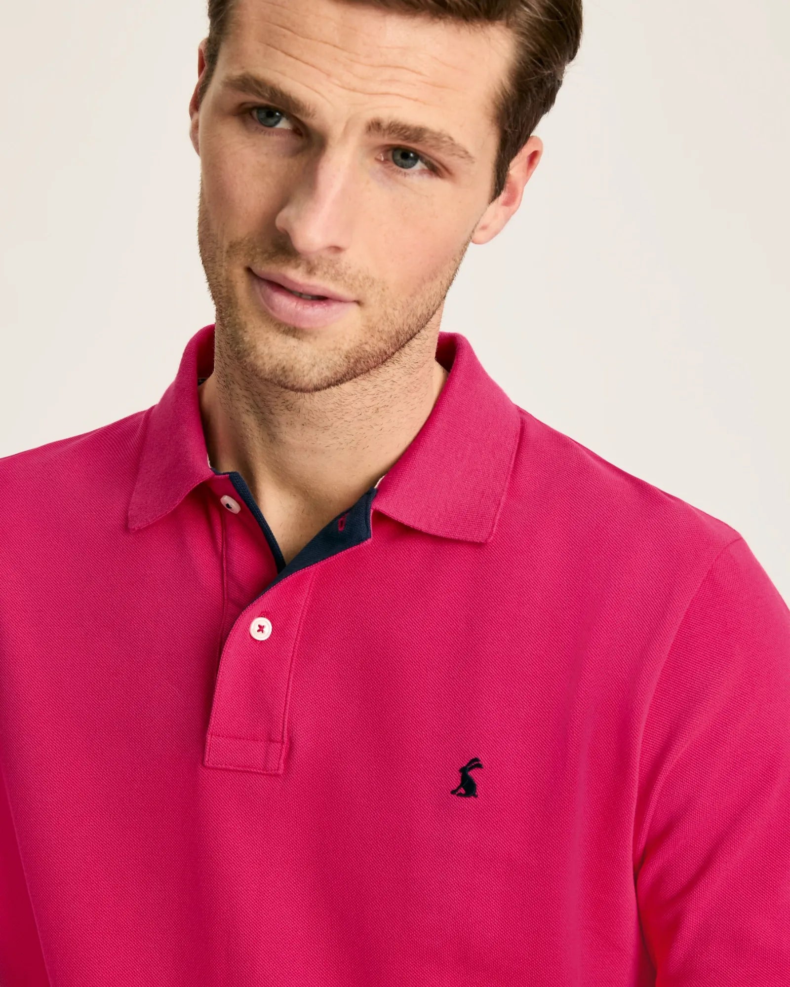 Woody Deep Raspberry Cotton Polo Shirt
