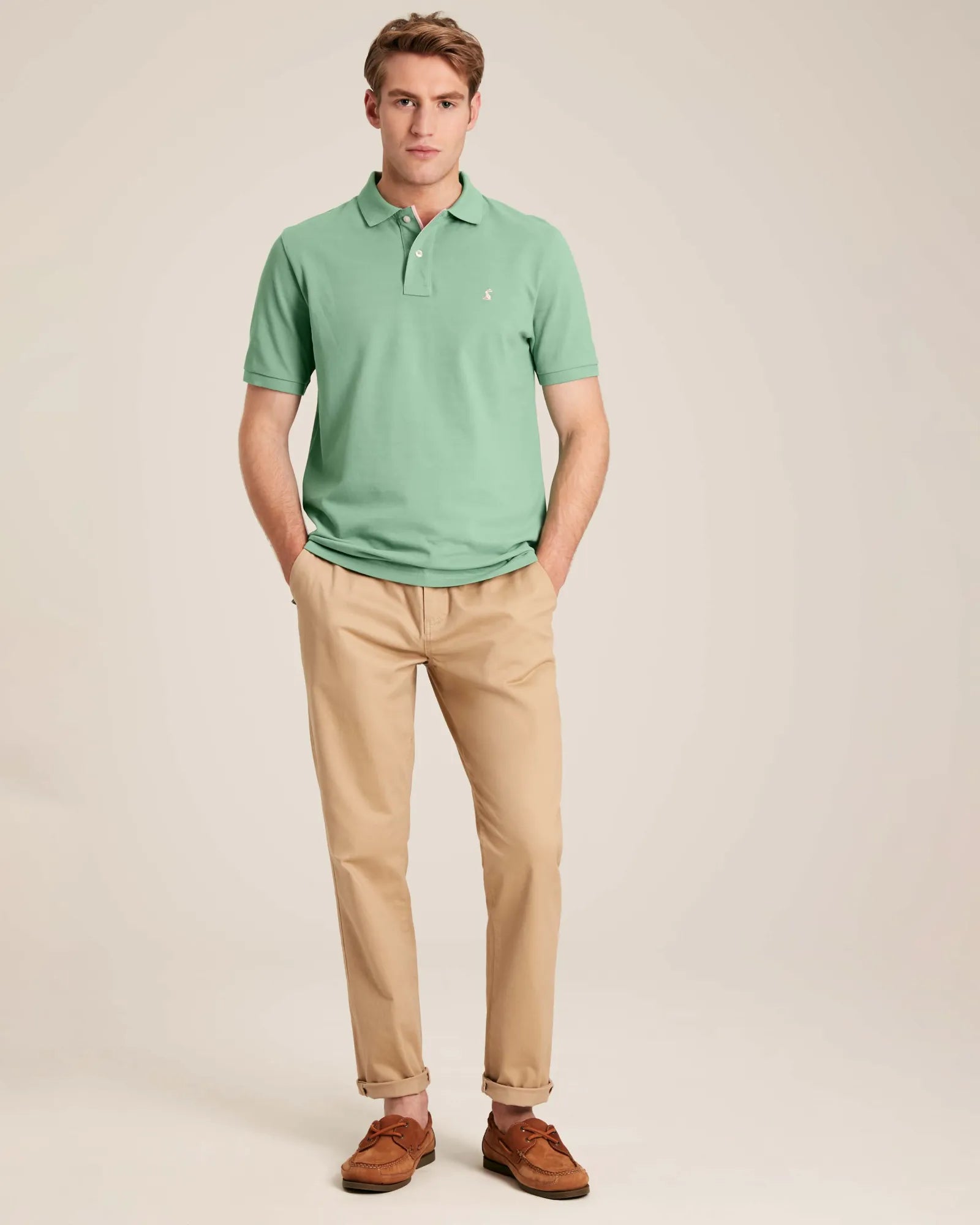 Woody Sporting Green Cotton Polo Shirt