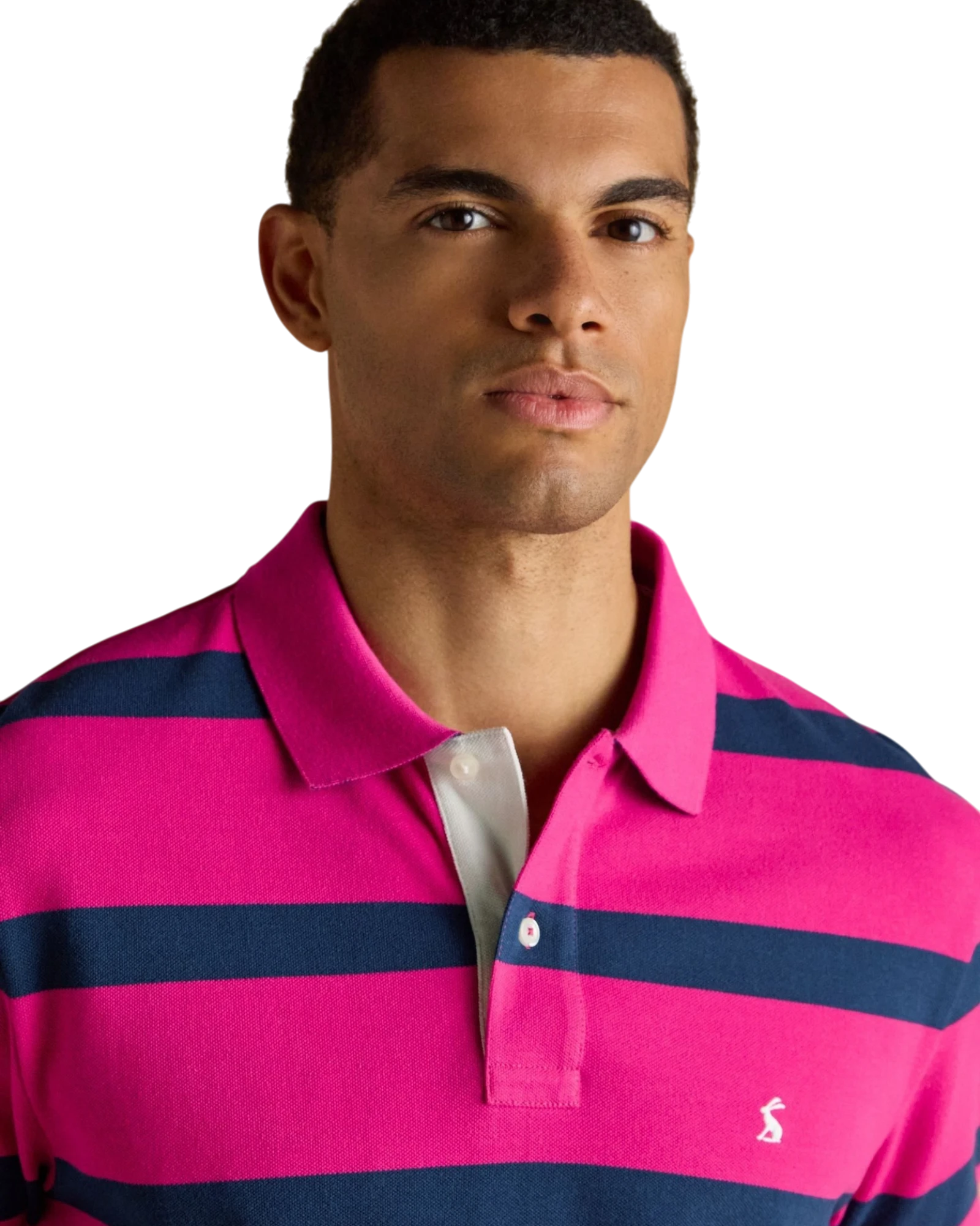 Woody Stripe Polo - Pink/Blue