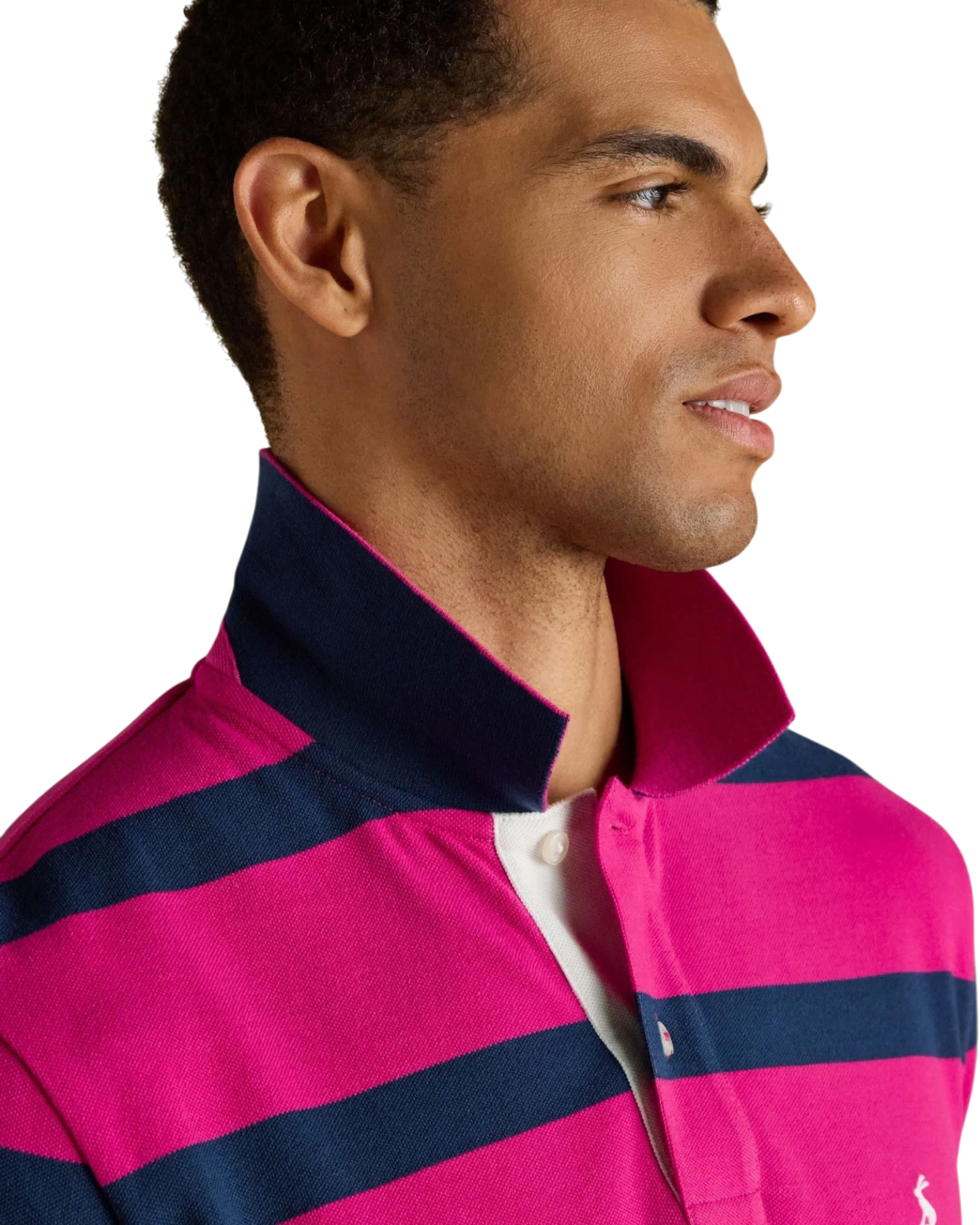 Woody Stripe Polo - Pink/Blue
