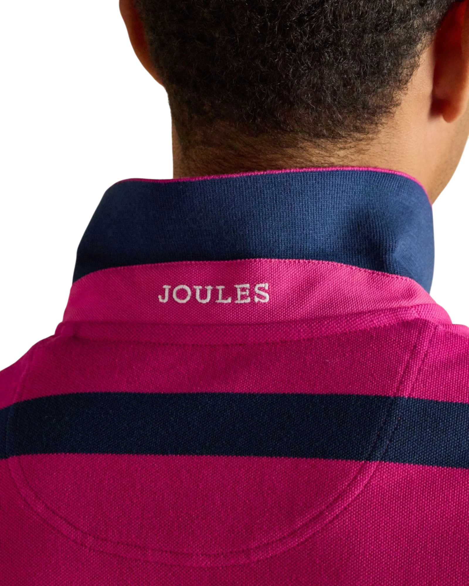 Woody Stripe Polo - Pink/Blue