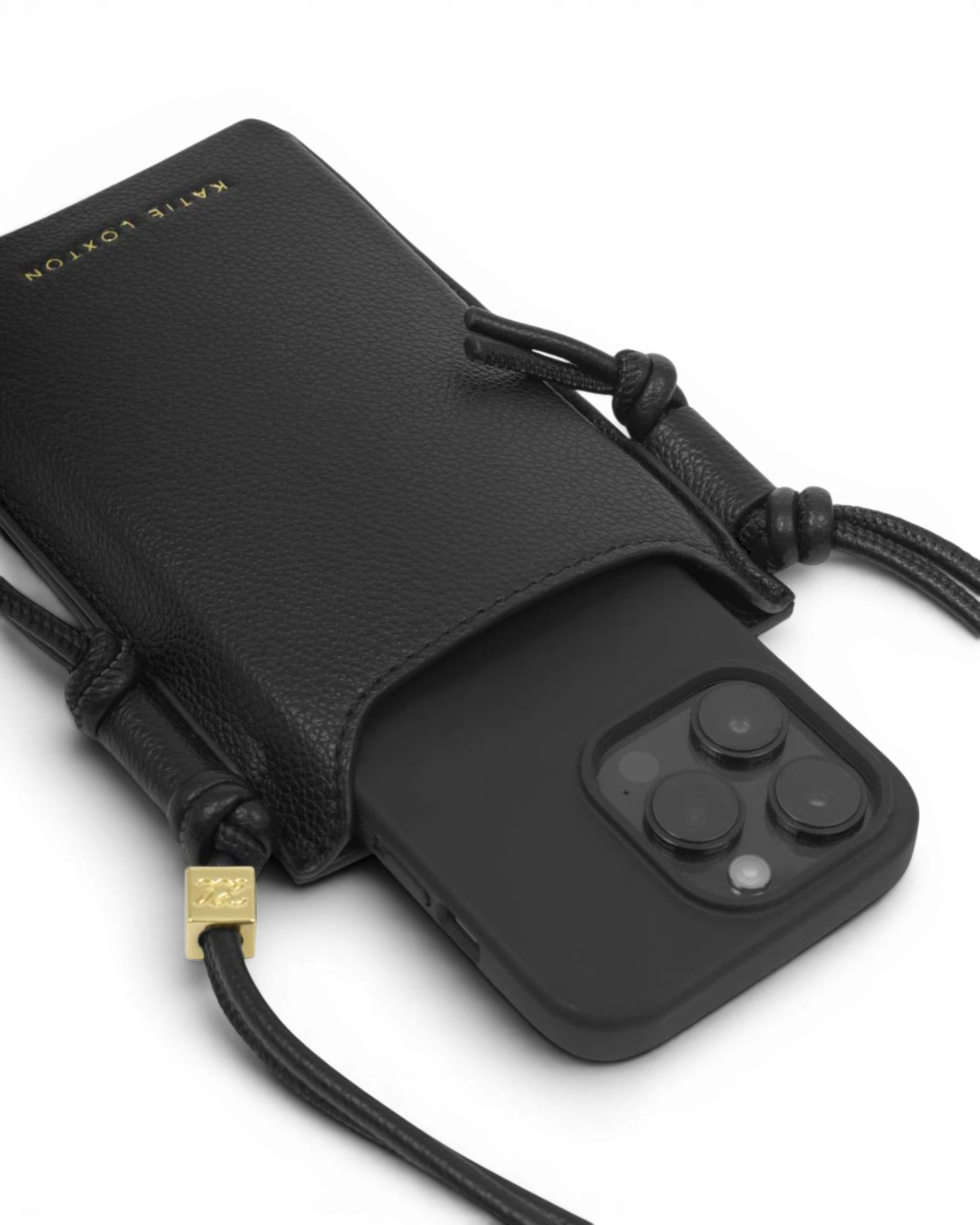 Alia Phone Crossbody Bag - Black