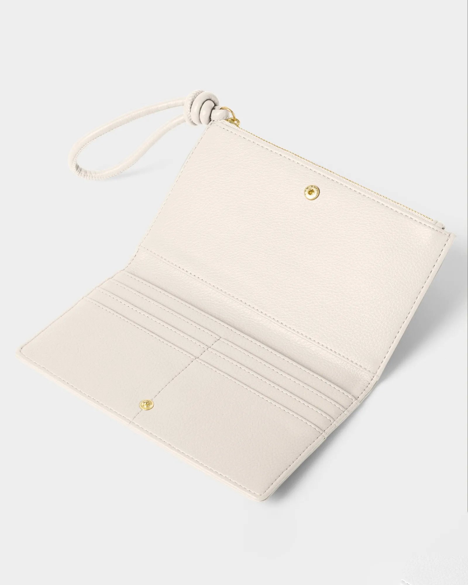 Asha Fold-Out Wristlet - Off White