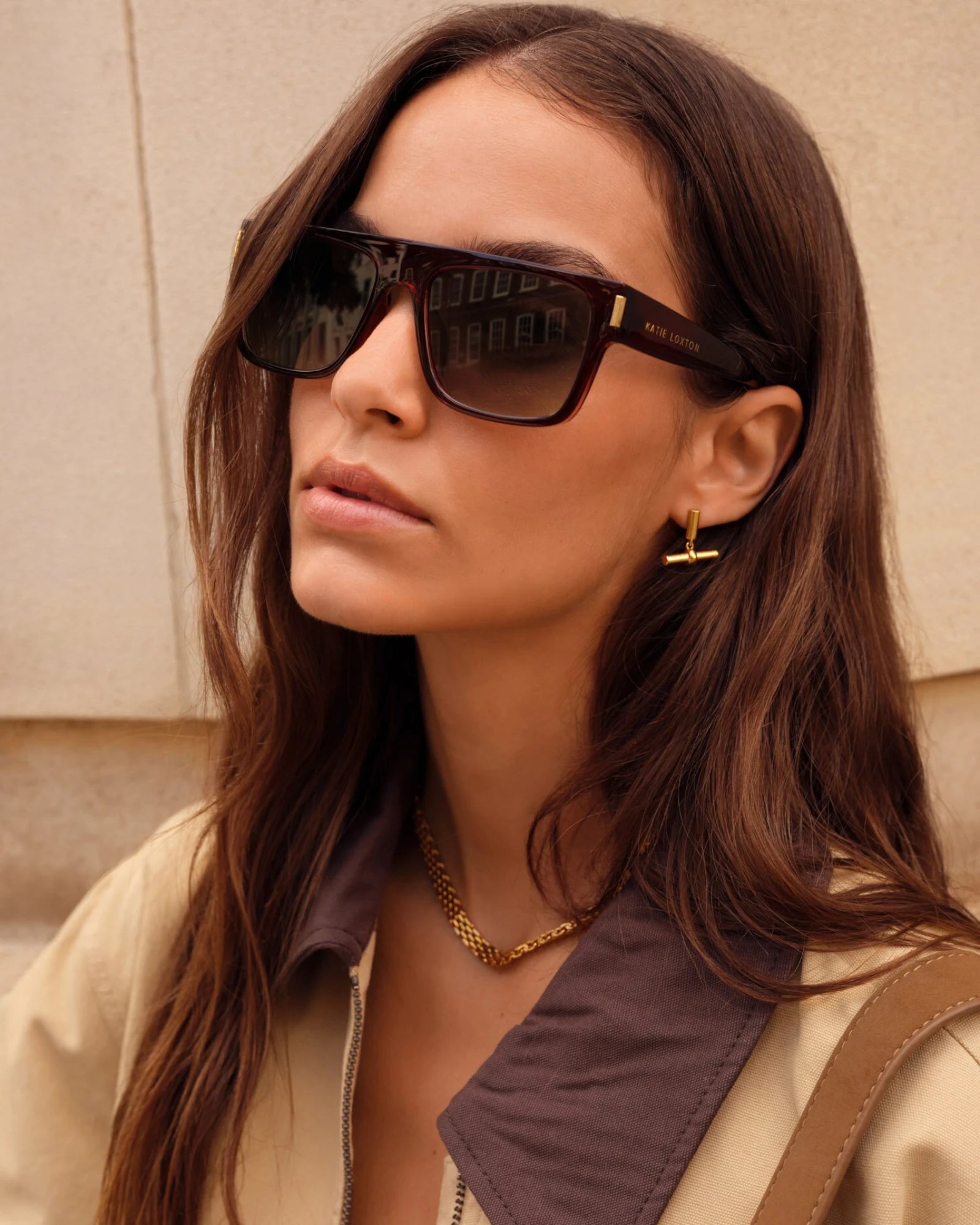 Aspen Square Sunglasses - Dark Cherry