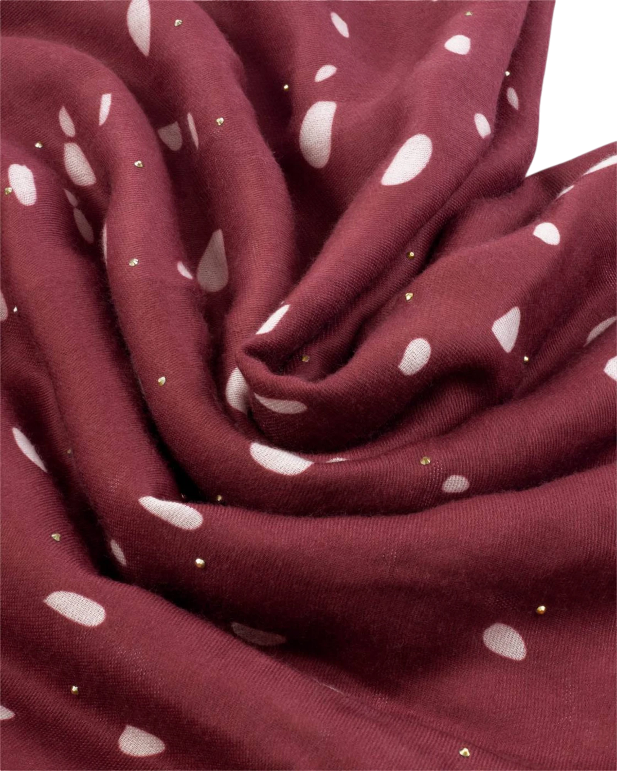 Dots Printed Studded Scarf