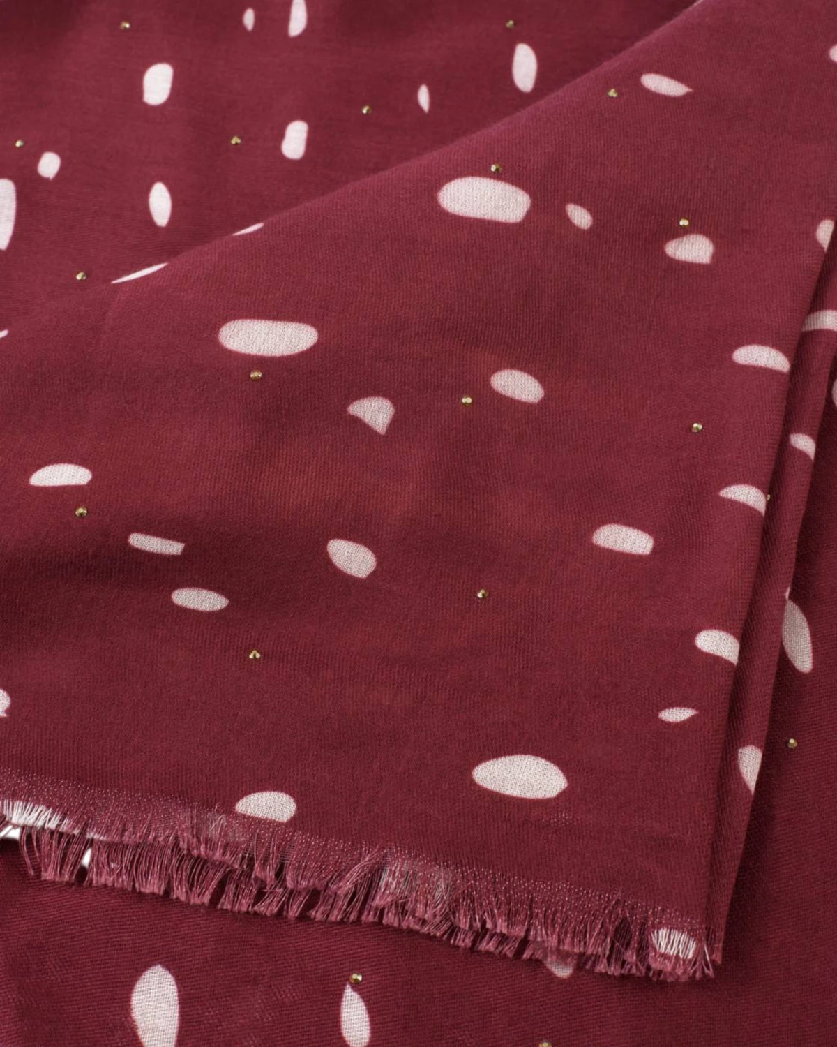 Dots Printed Studded Scarf