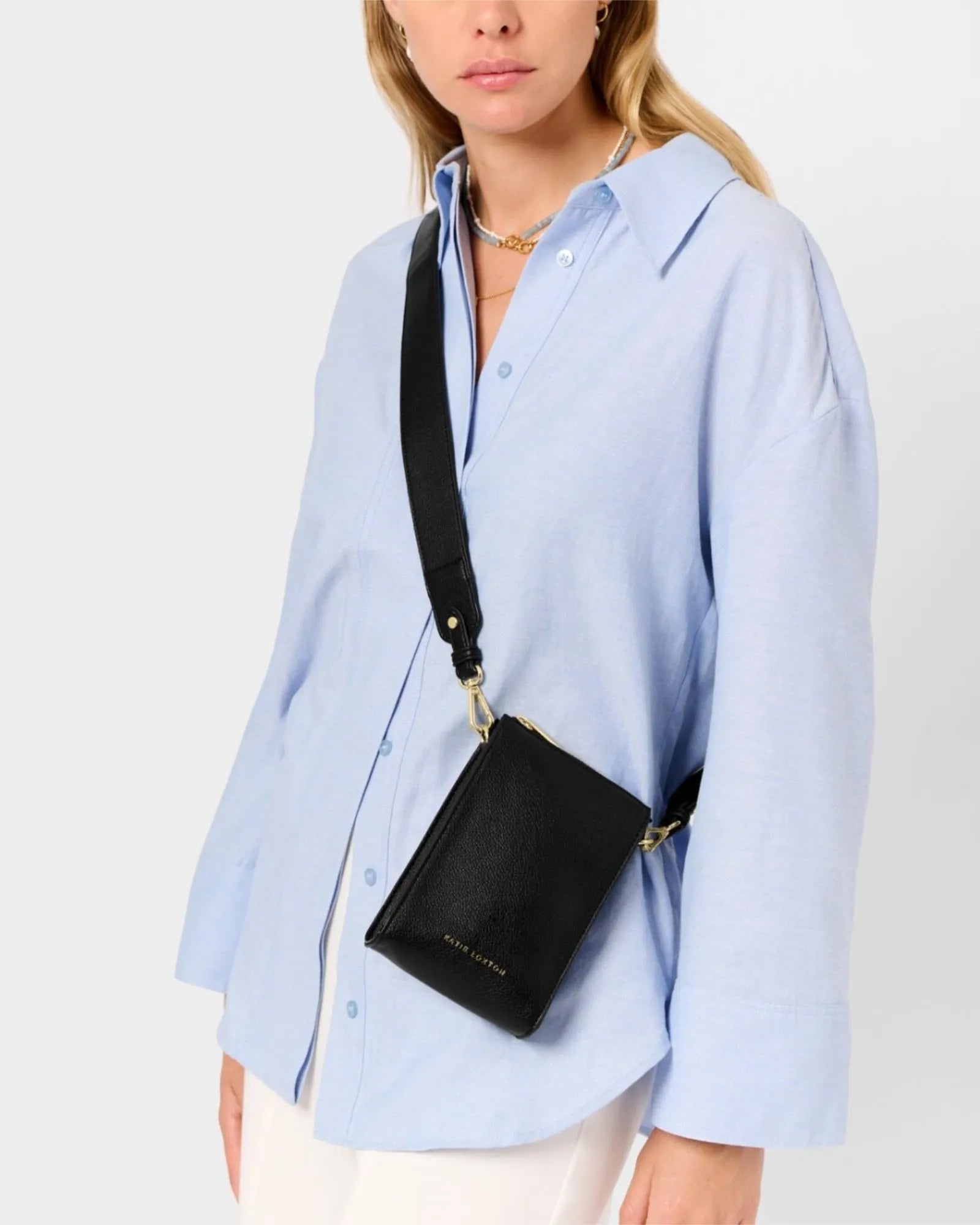 Effie Slim Crossbody Bag - Black