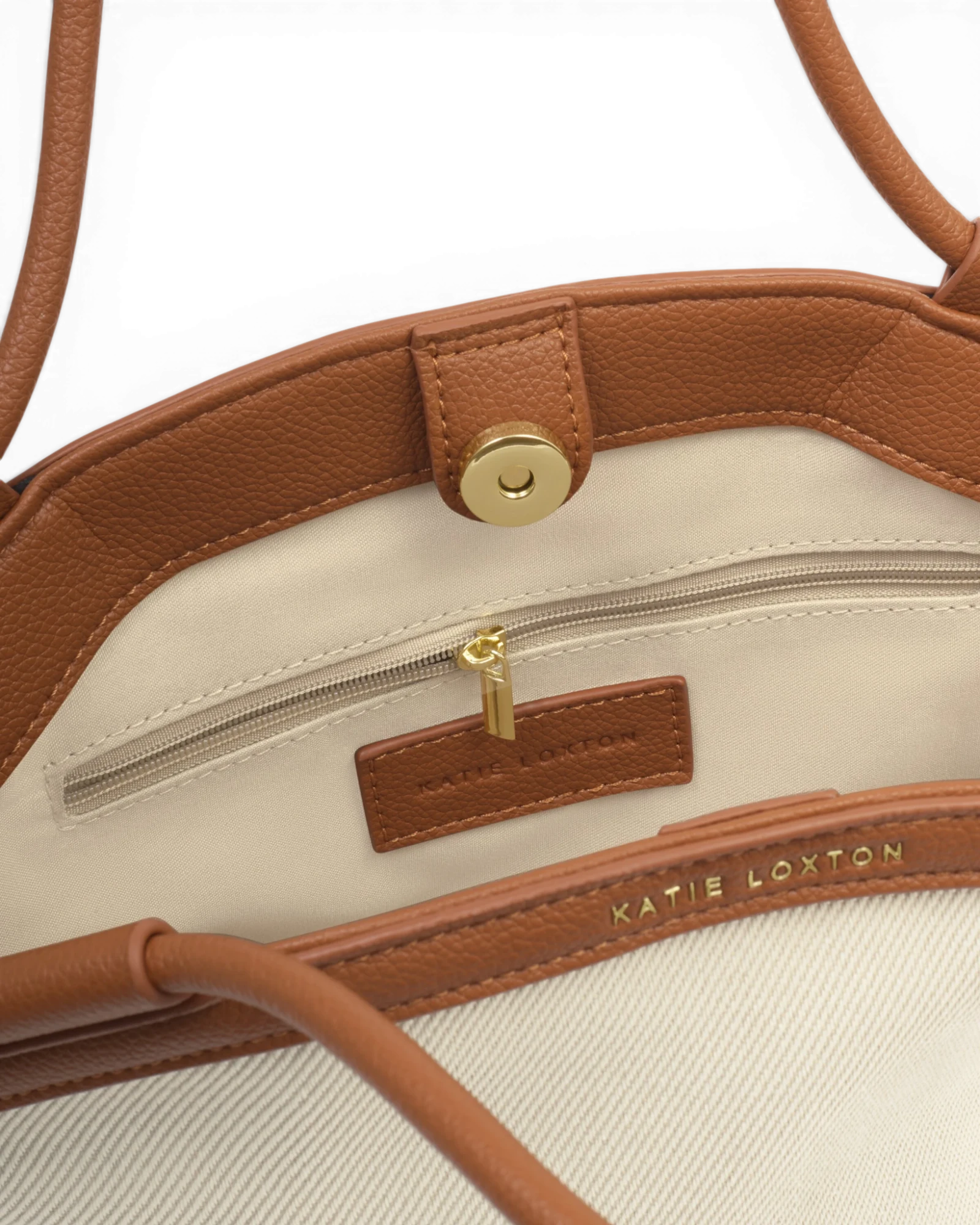 Florence Mini Canvas Tote Bag - Cognac