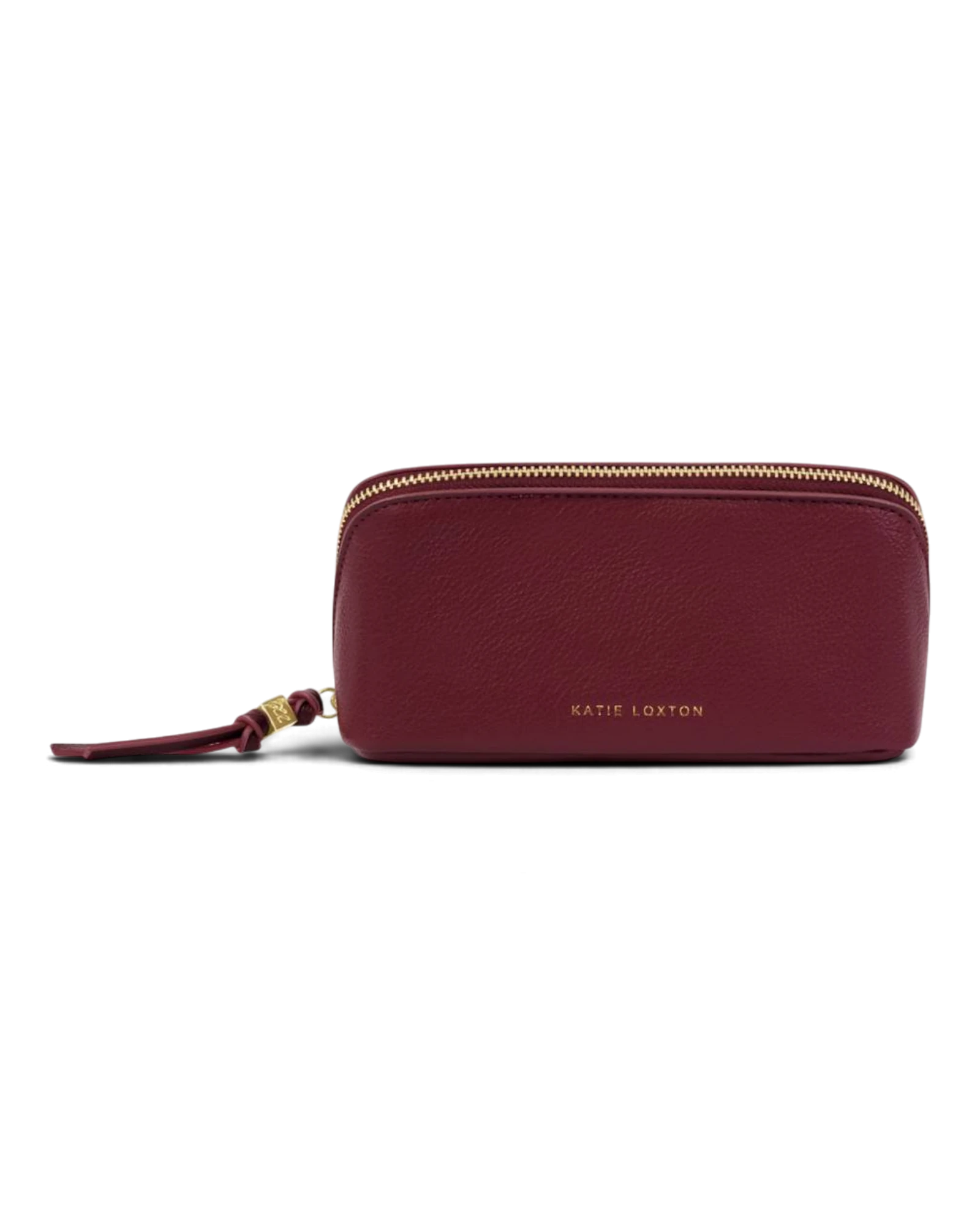 Fold Out Mirror Makeup Bag - Cherry