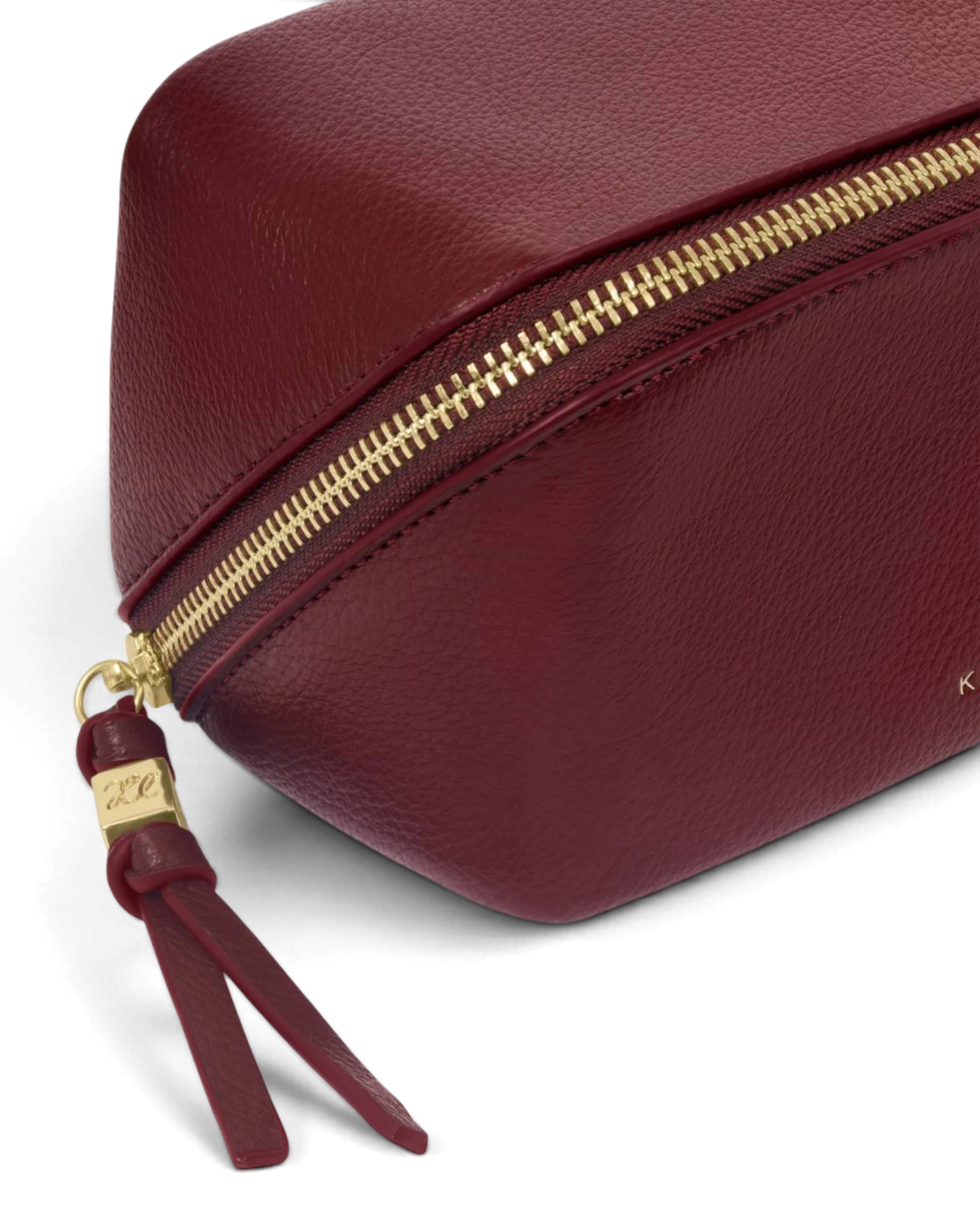 Fold Out Mirror Makeup Bag - Cherry