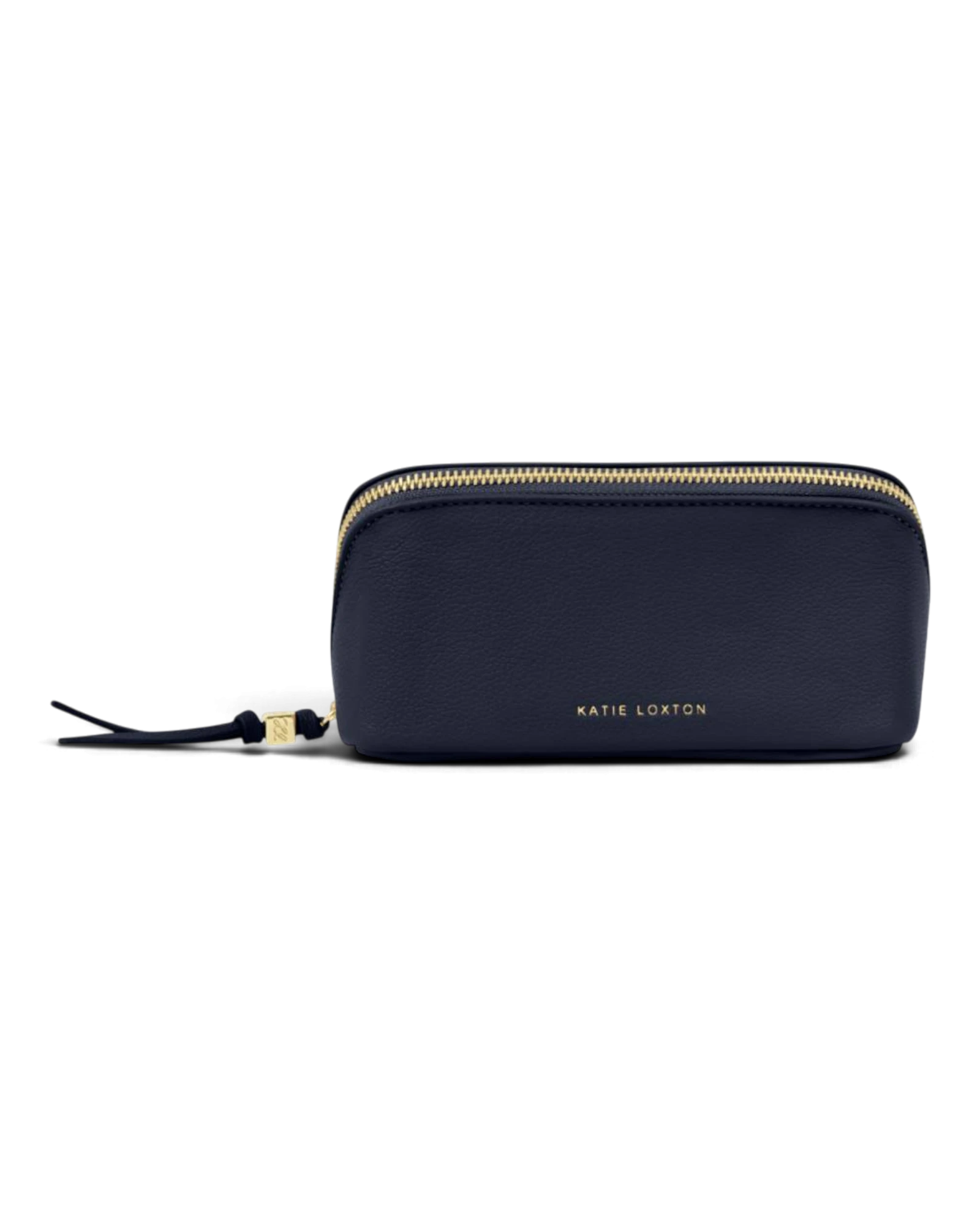 Fold Out Mirror Makeup Bag - Navy