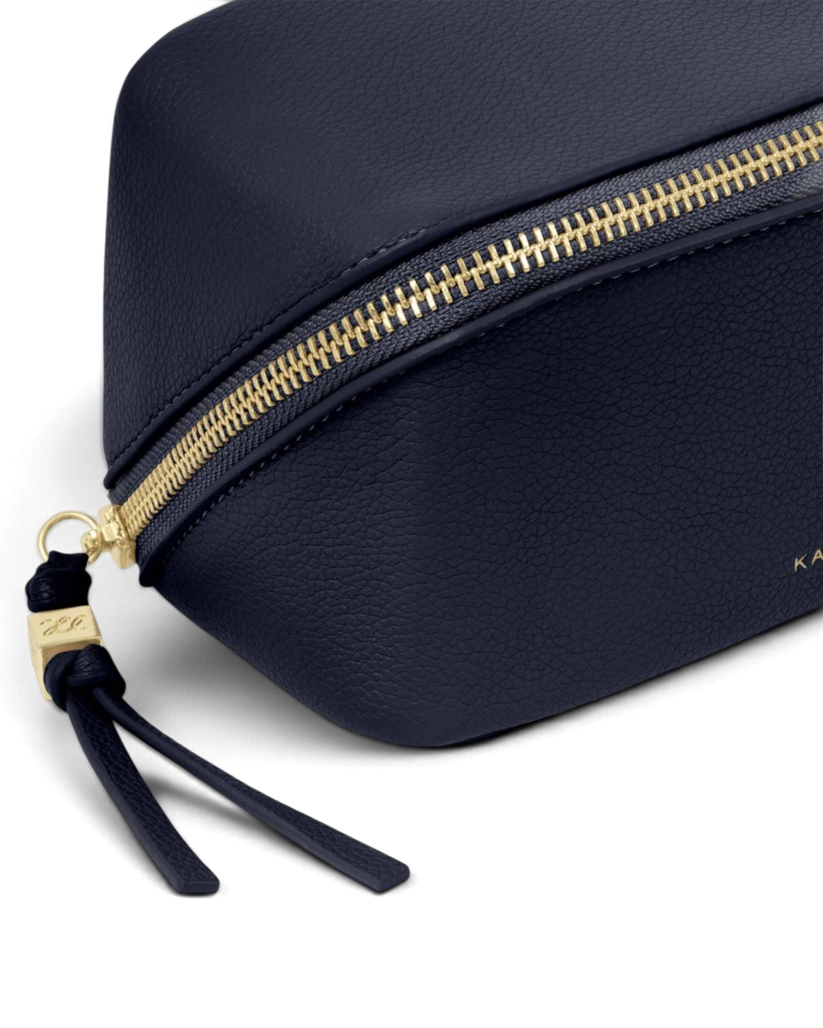 Fold Out Mirror Makeup Bag - Navy