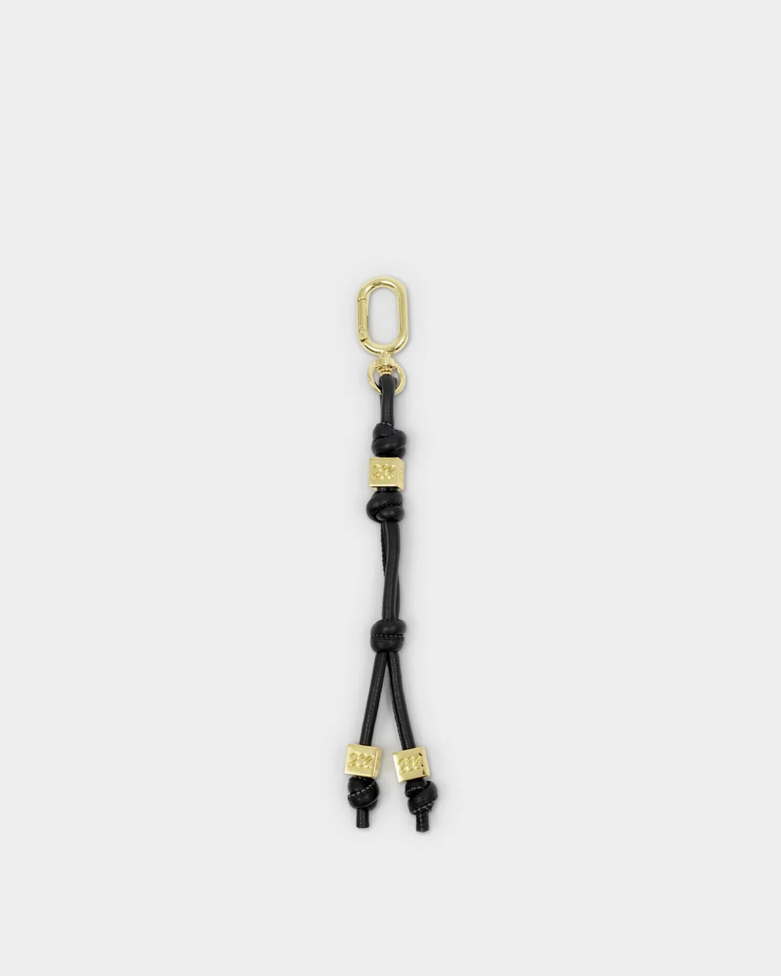 Gia Bag Charm Keyring - Black