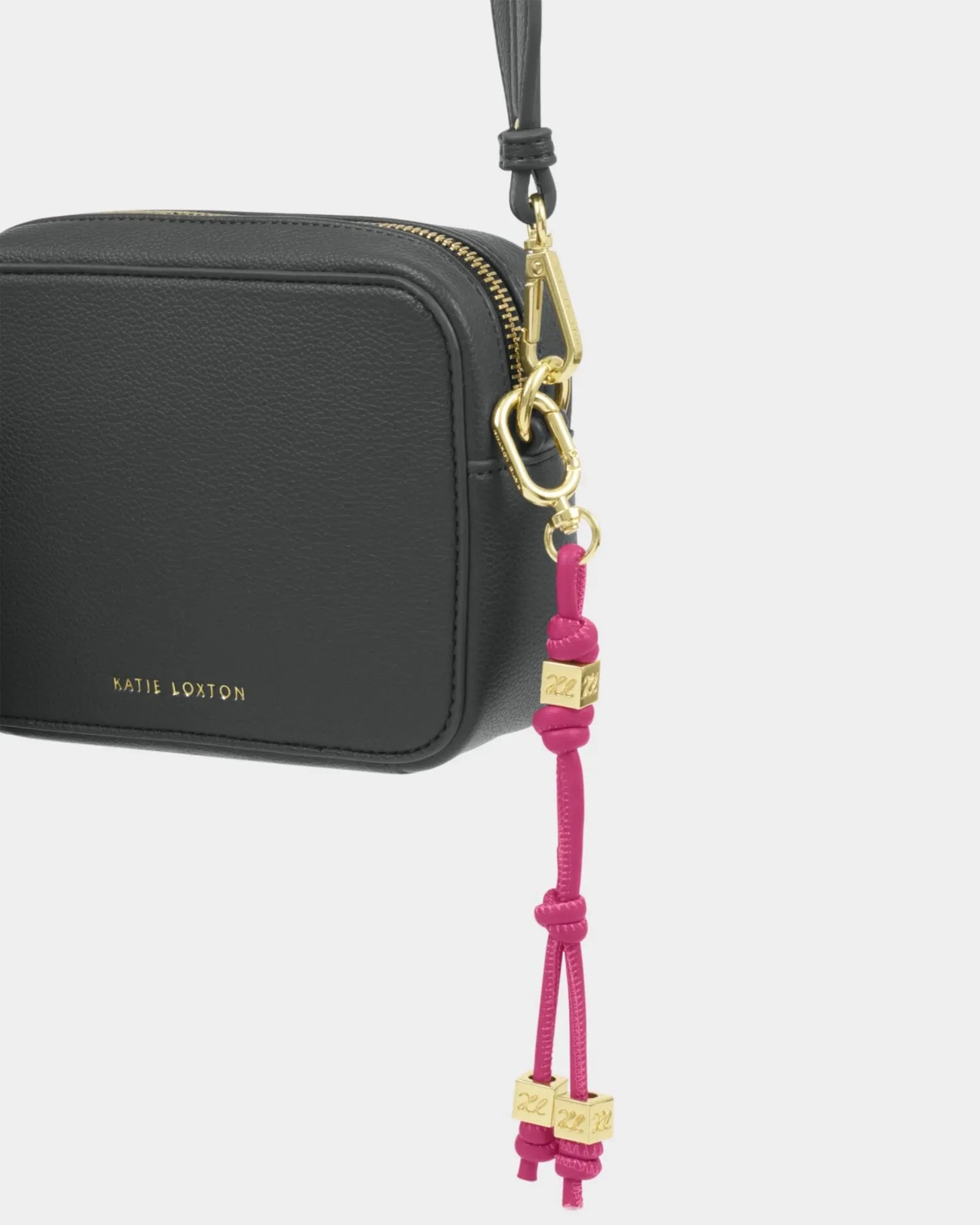 Gia Bag Charm Keyring - Fuchsia
