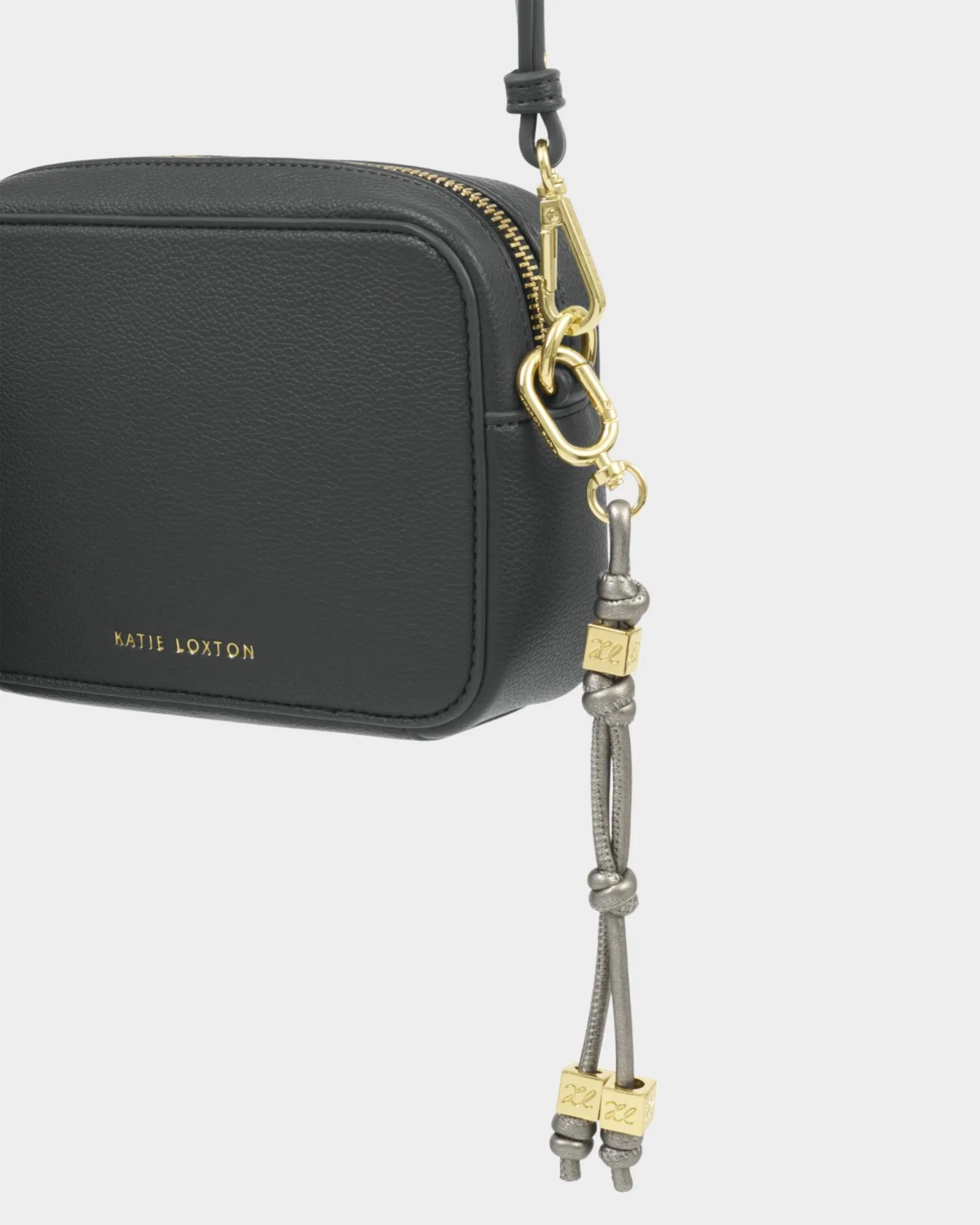 Gia Bag Charm Keyring - Pewter