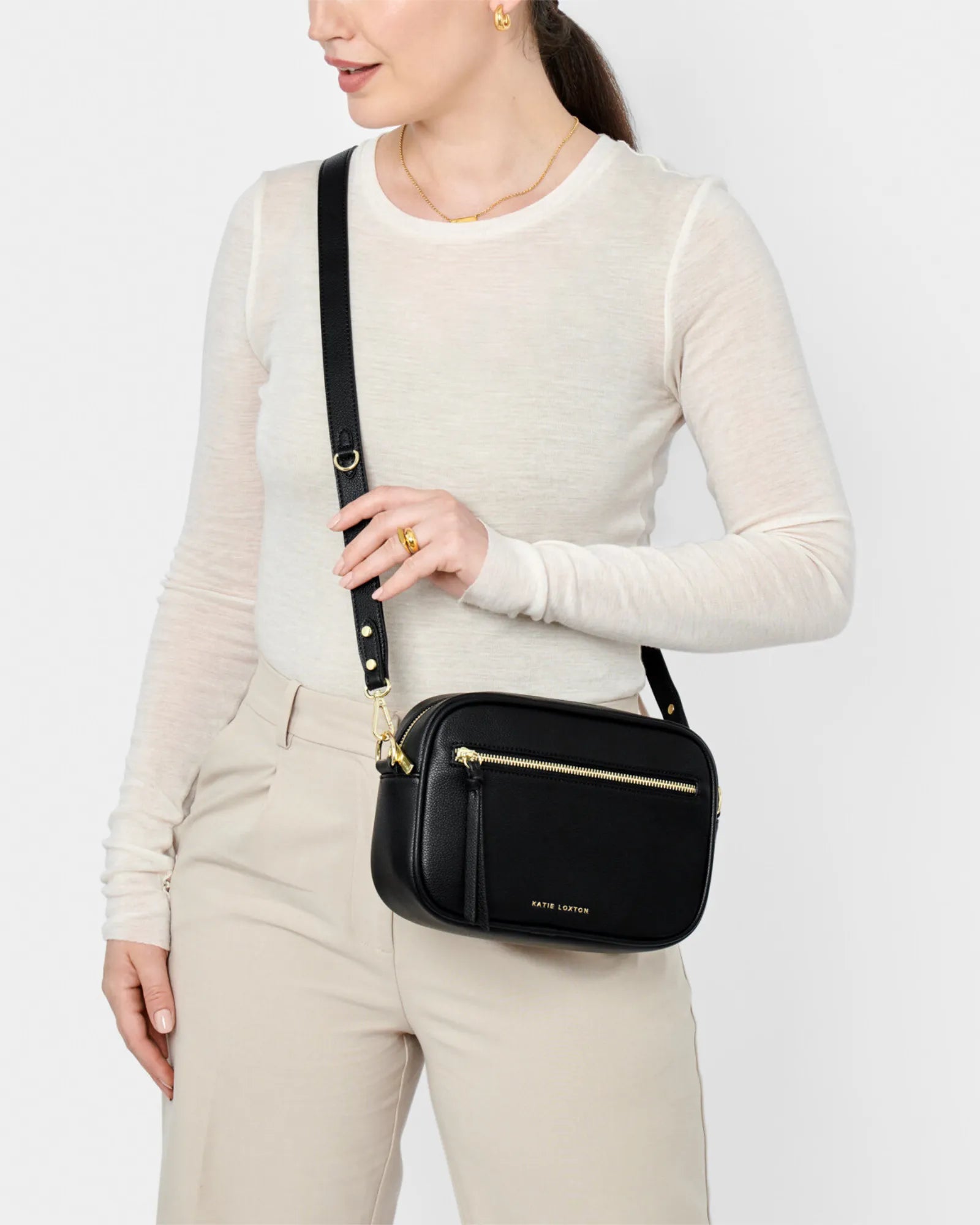 Hallie Crossbody Bag - Black