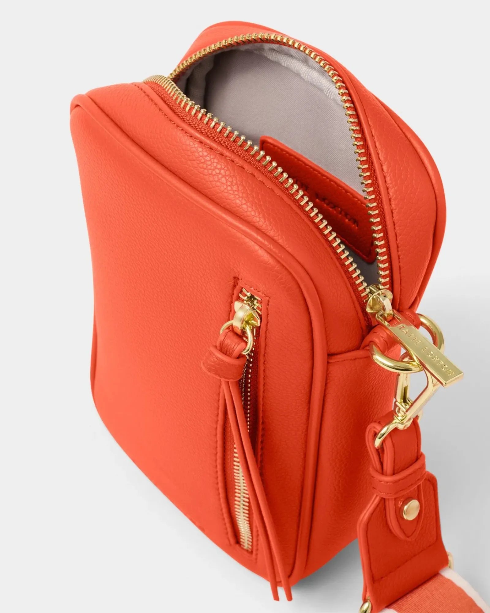 Hallie Small Crossbody Bag - Deep Orange