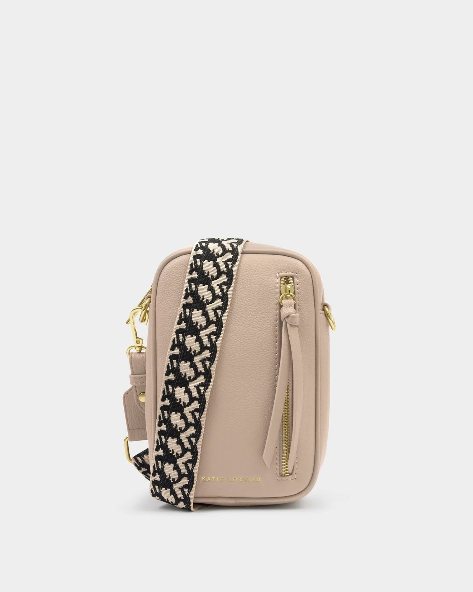 Hallie Small Crossbody Bag - Light Taupe