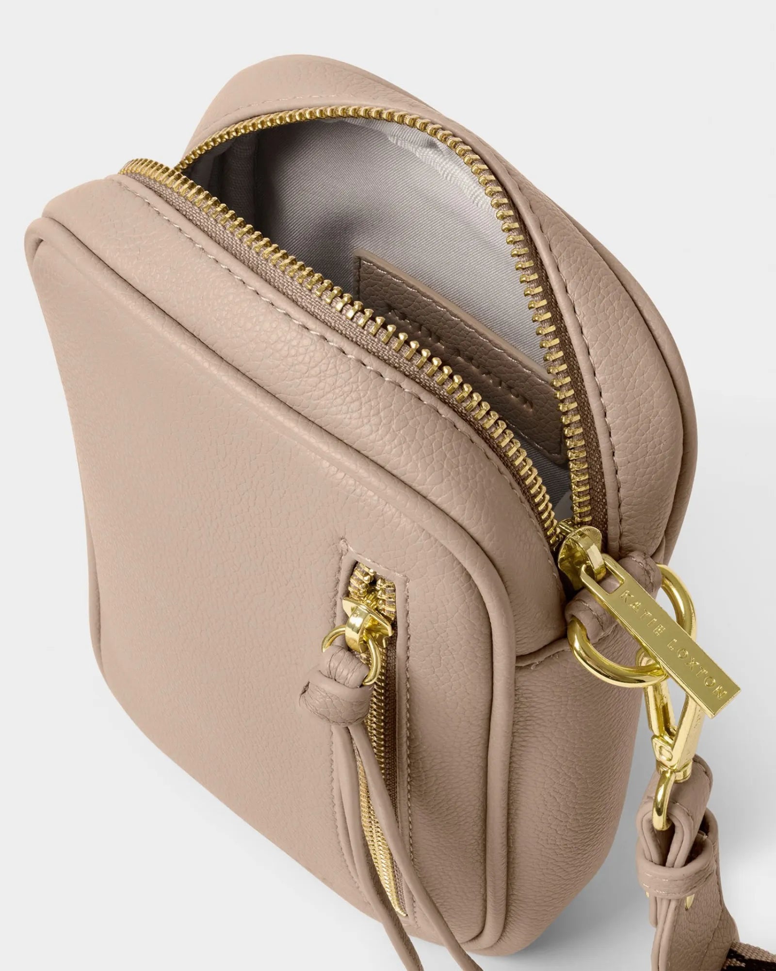 Hallie Small Crossbody Bag - Light Taupe