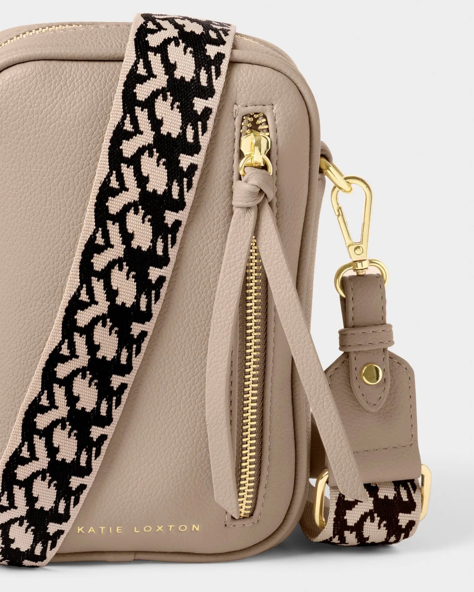 Hallie Small Crossbody Bag - Light Taupe