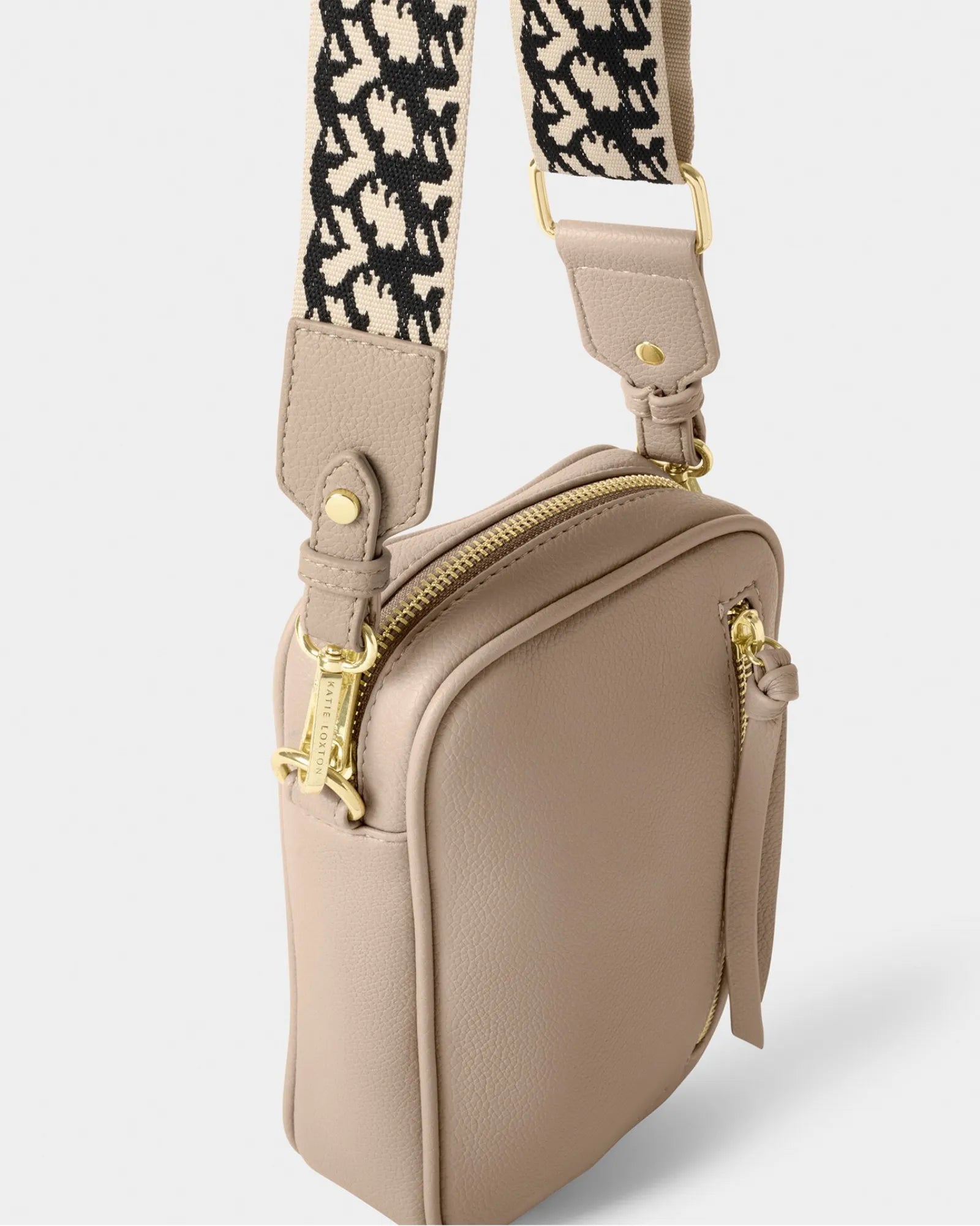 Hallie Small Crossbody Bag - Light Taupe