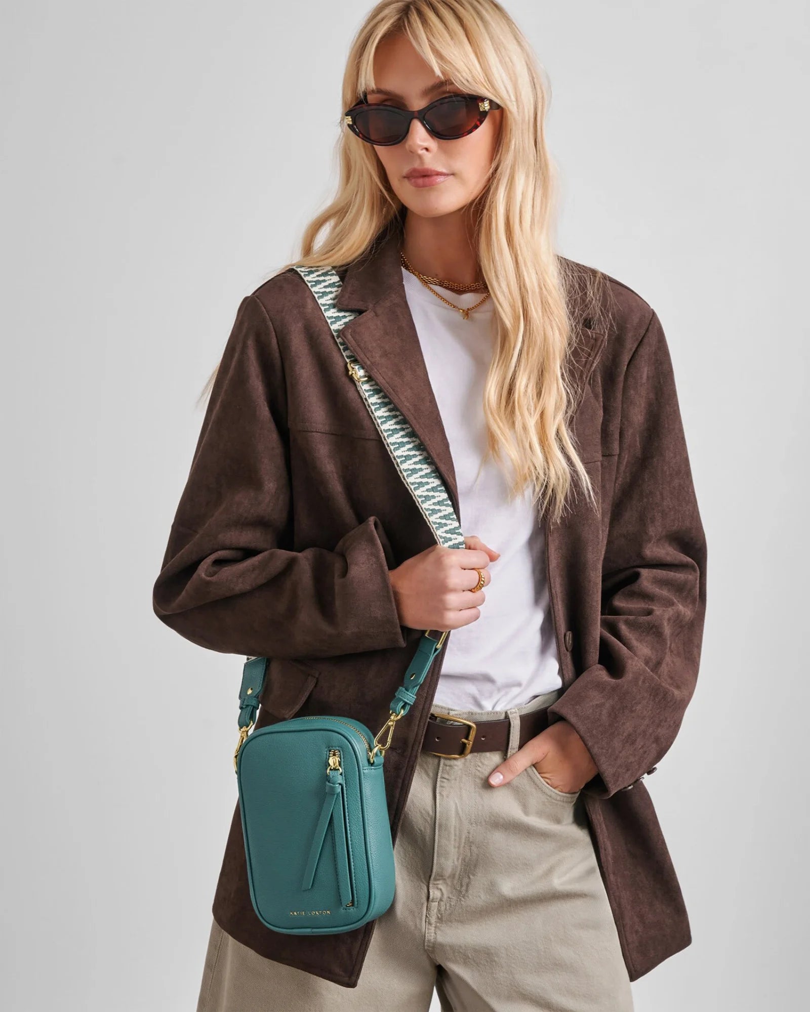 Hallie Small Crossbody Bag - Teal