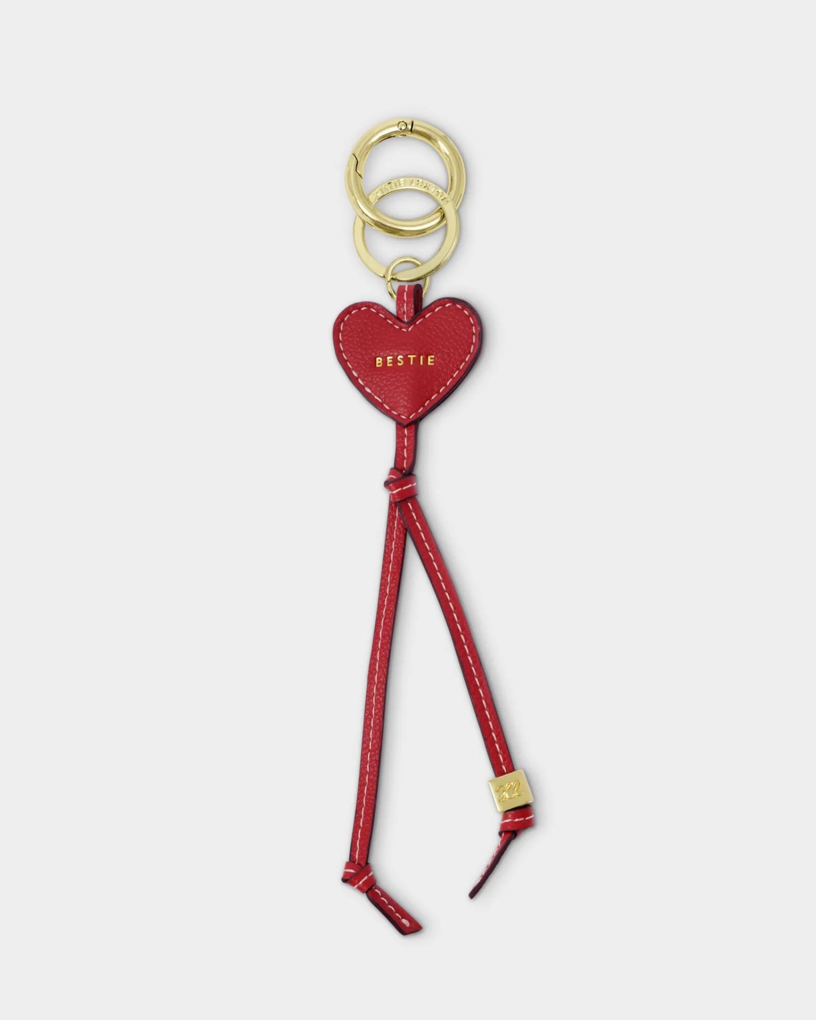 Heart Bag Charm Keyring - Bestie