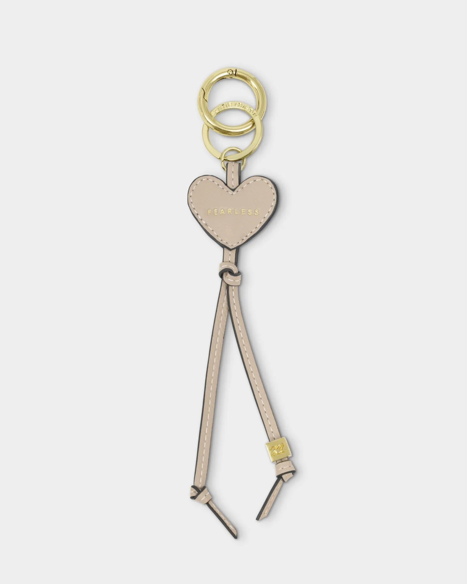 Heart Bag Charm Keyring - Fearless