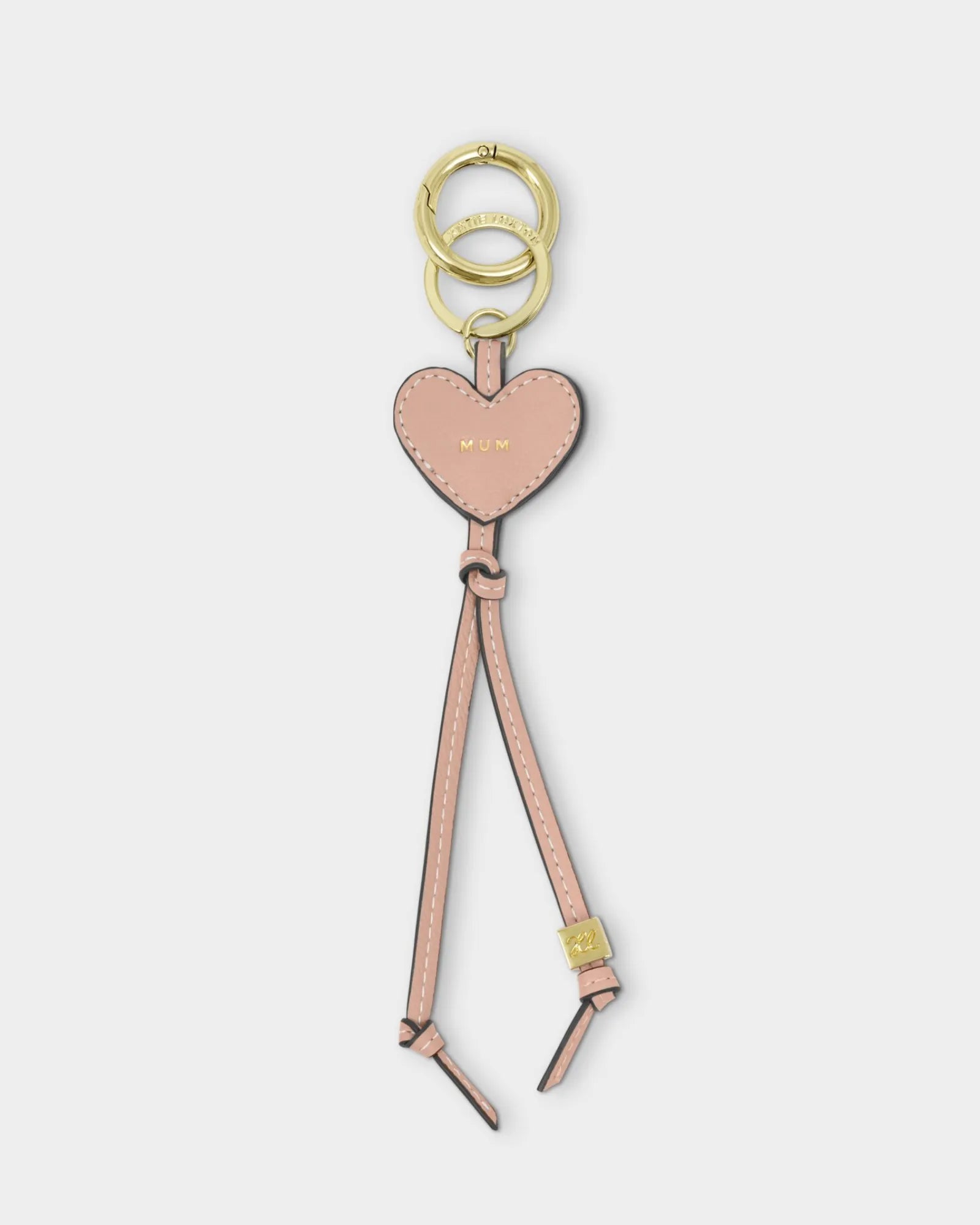 Heart Bag Charm Keyring - Mum